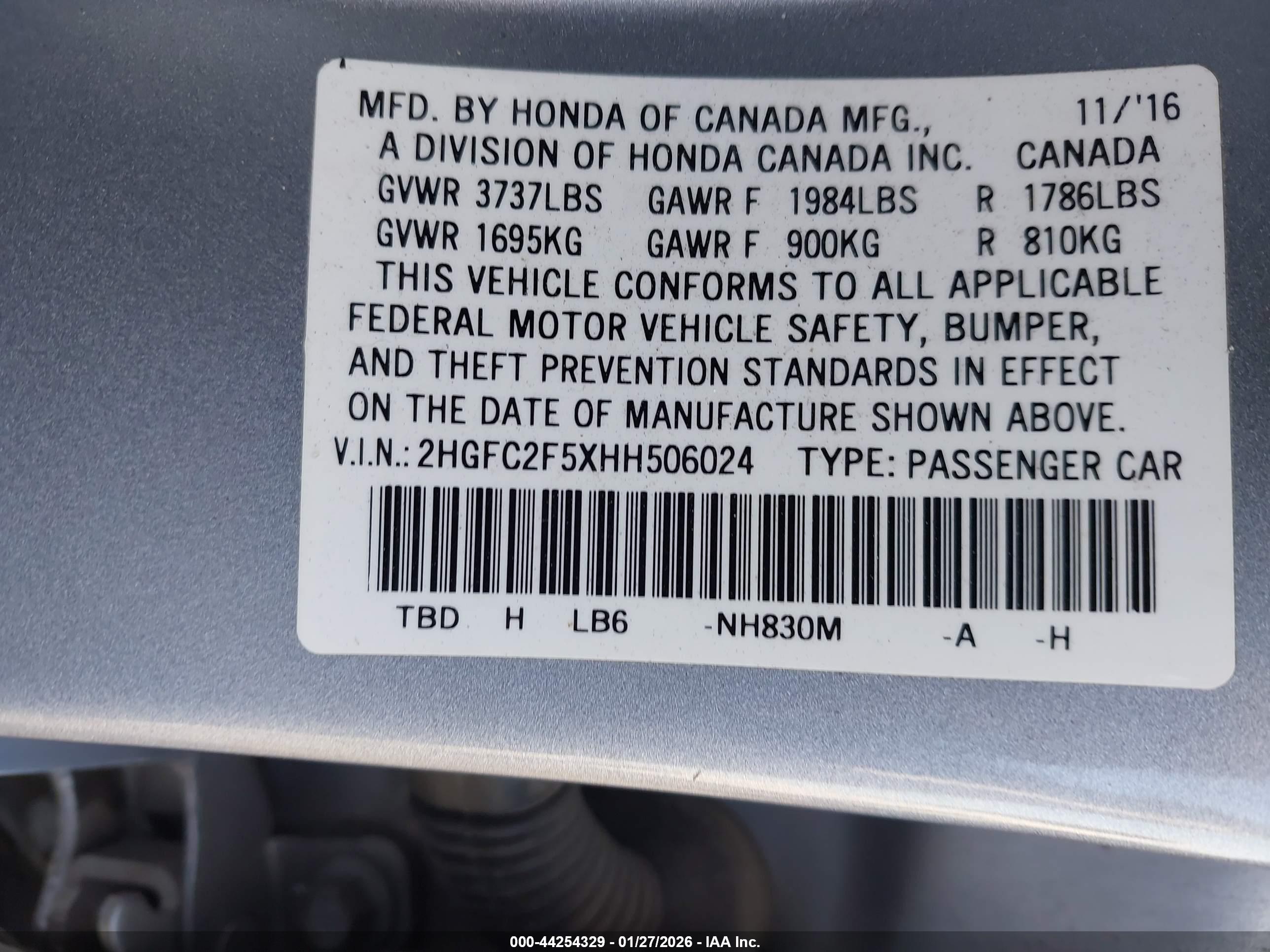 HONDA CIVIC image 9