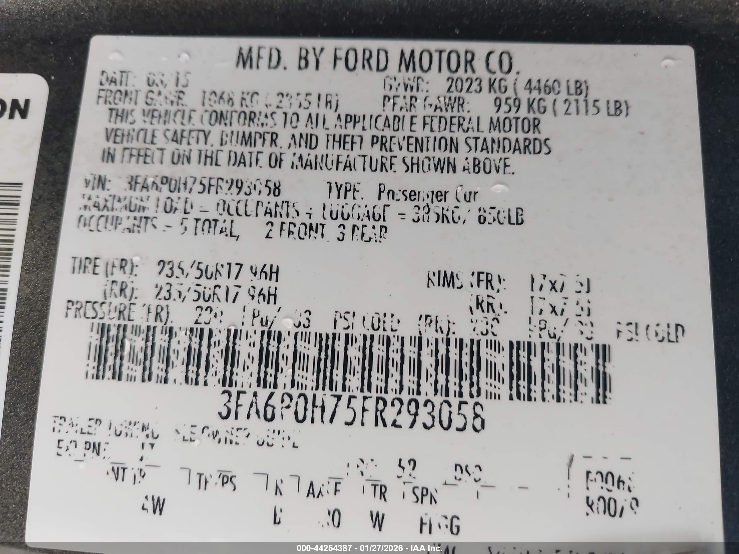 FORD FUSION image 9