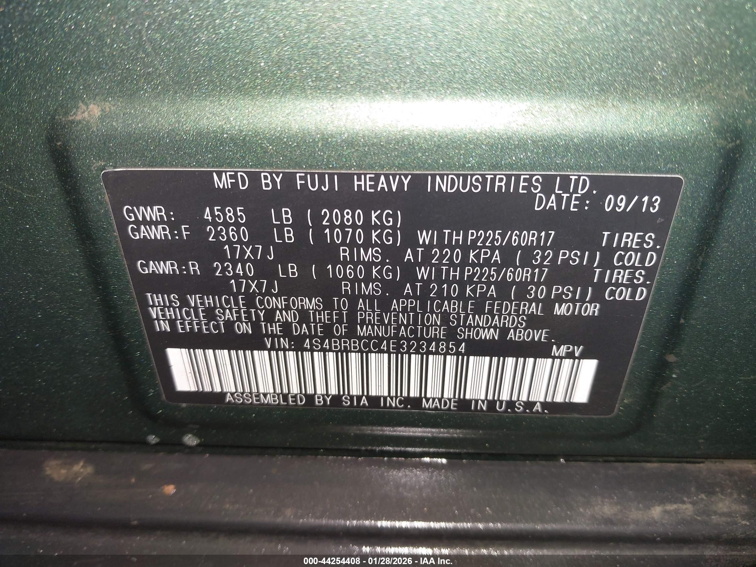 SUBARU OUTBACK image 9