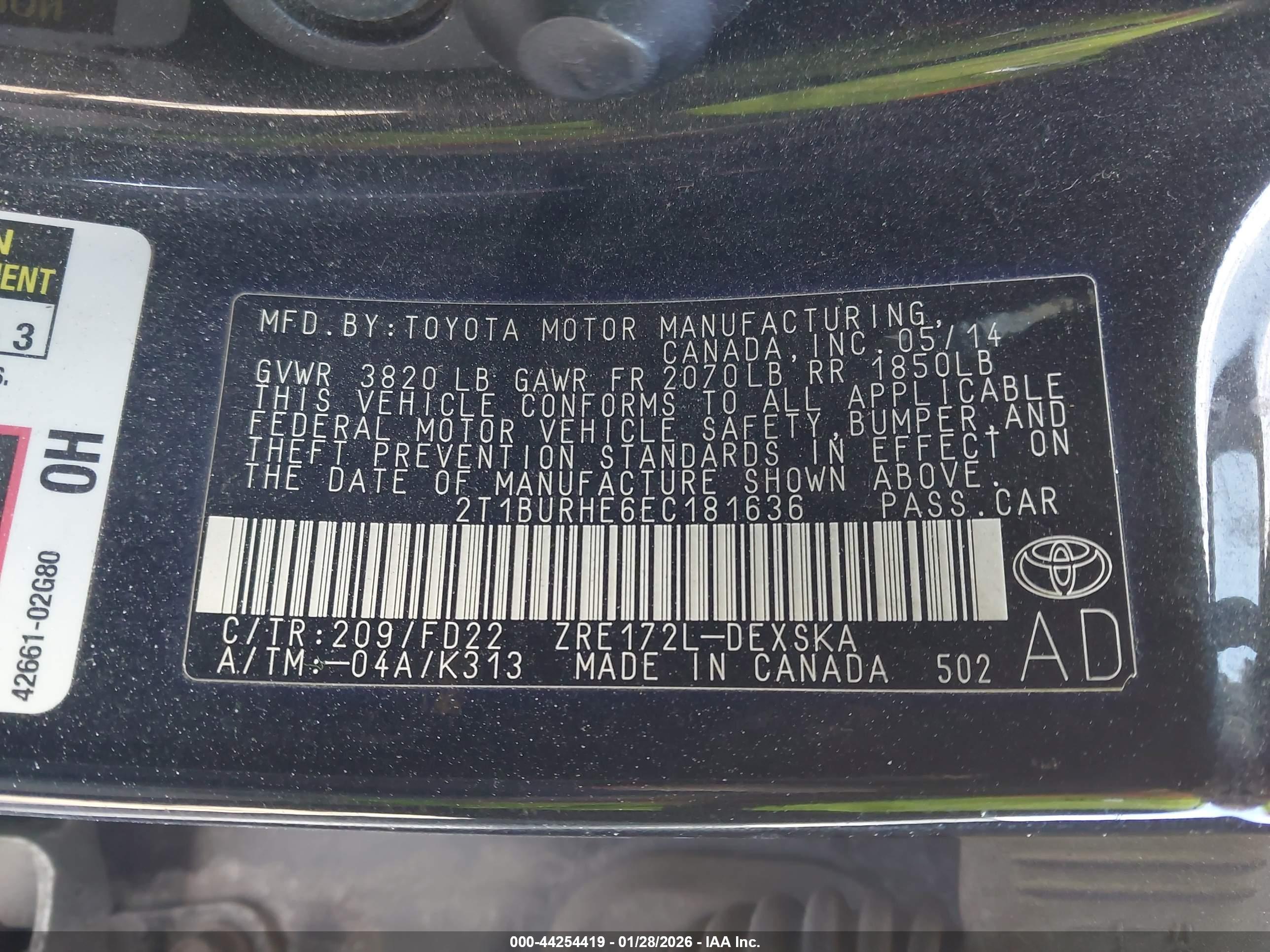 TOYOTA COROLLA image 9