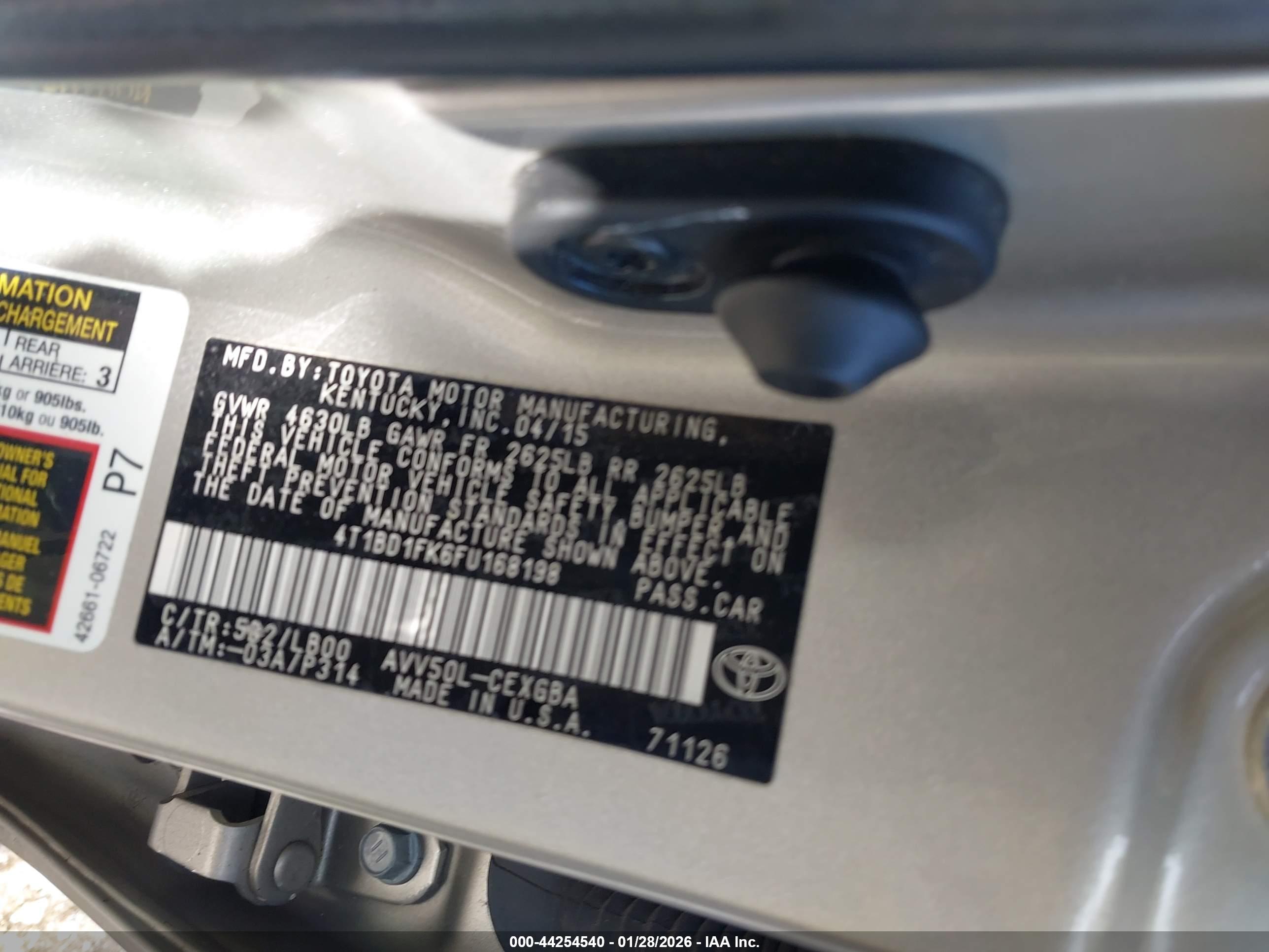 TOYOTA CAMRY image 9