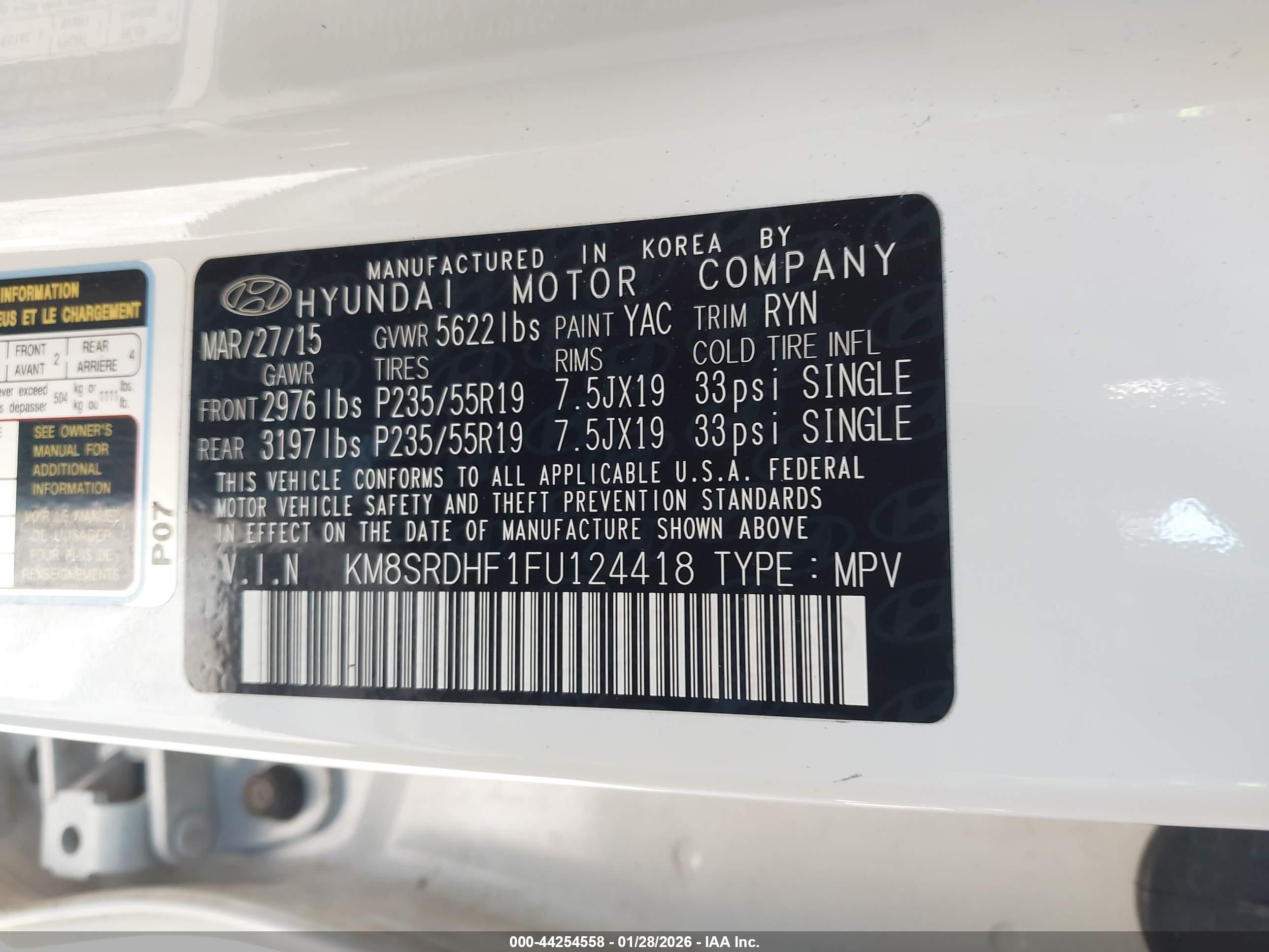 HYUNDAI SANTA image 9