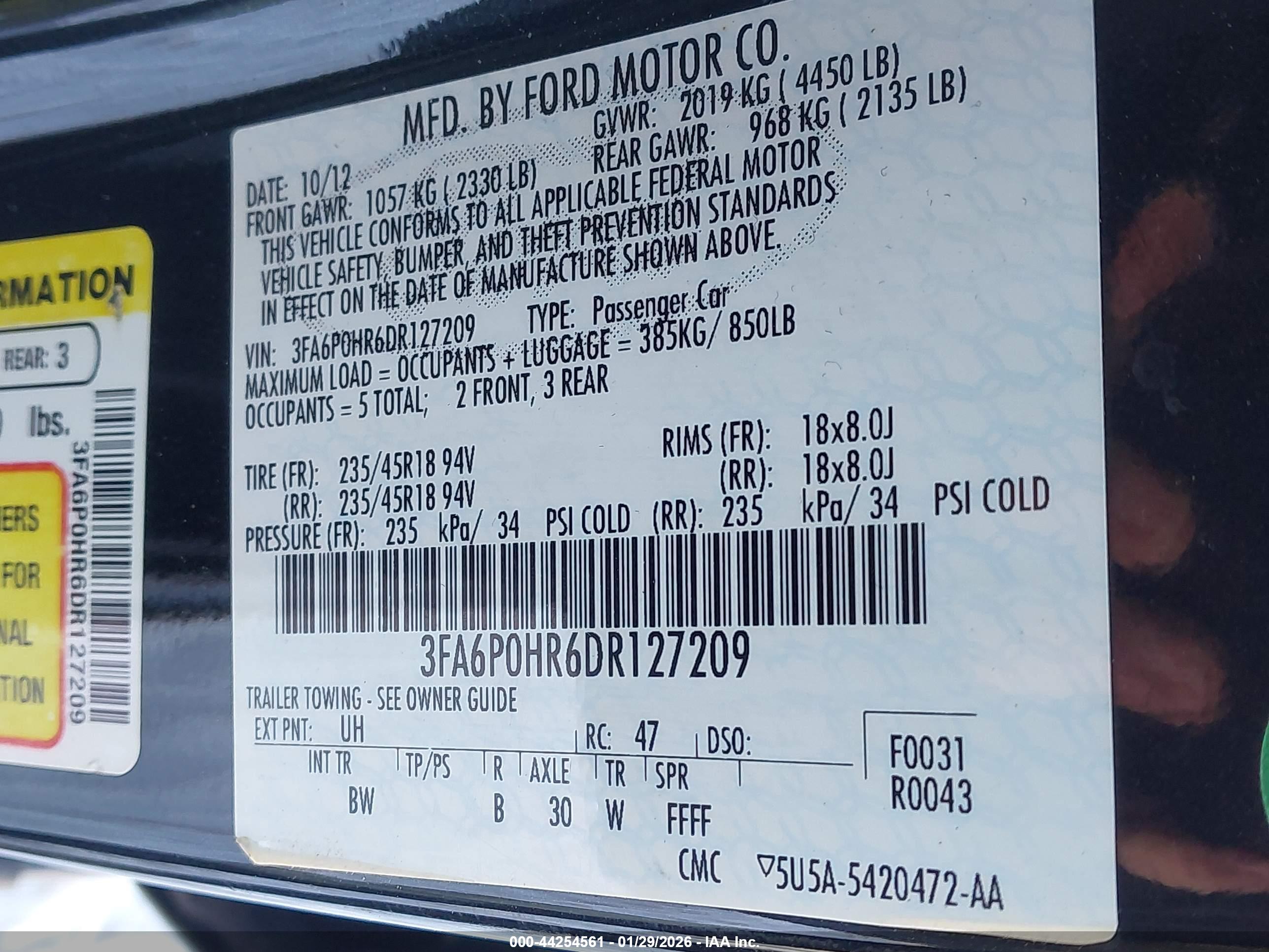 FORD FUSION image 9