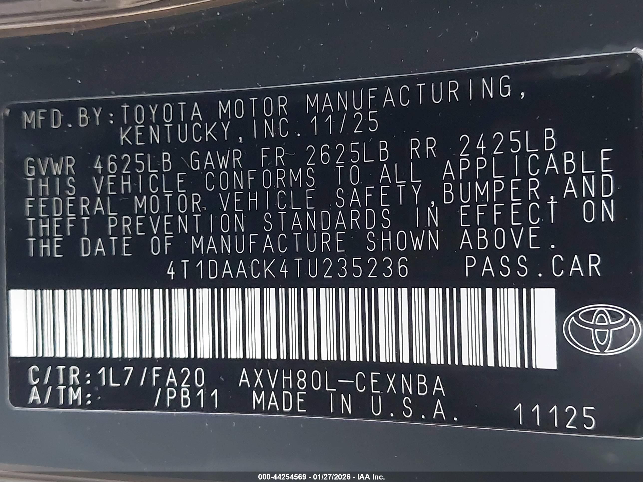 TOYOTA CAMRY image 9