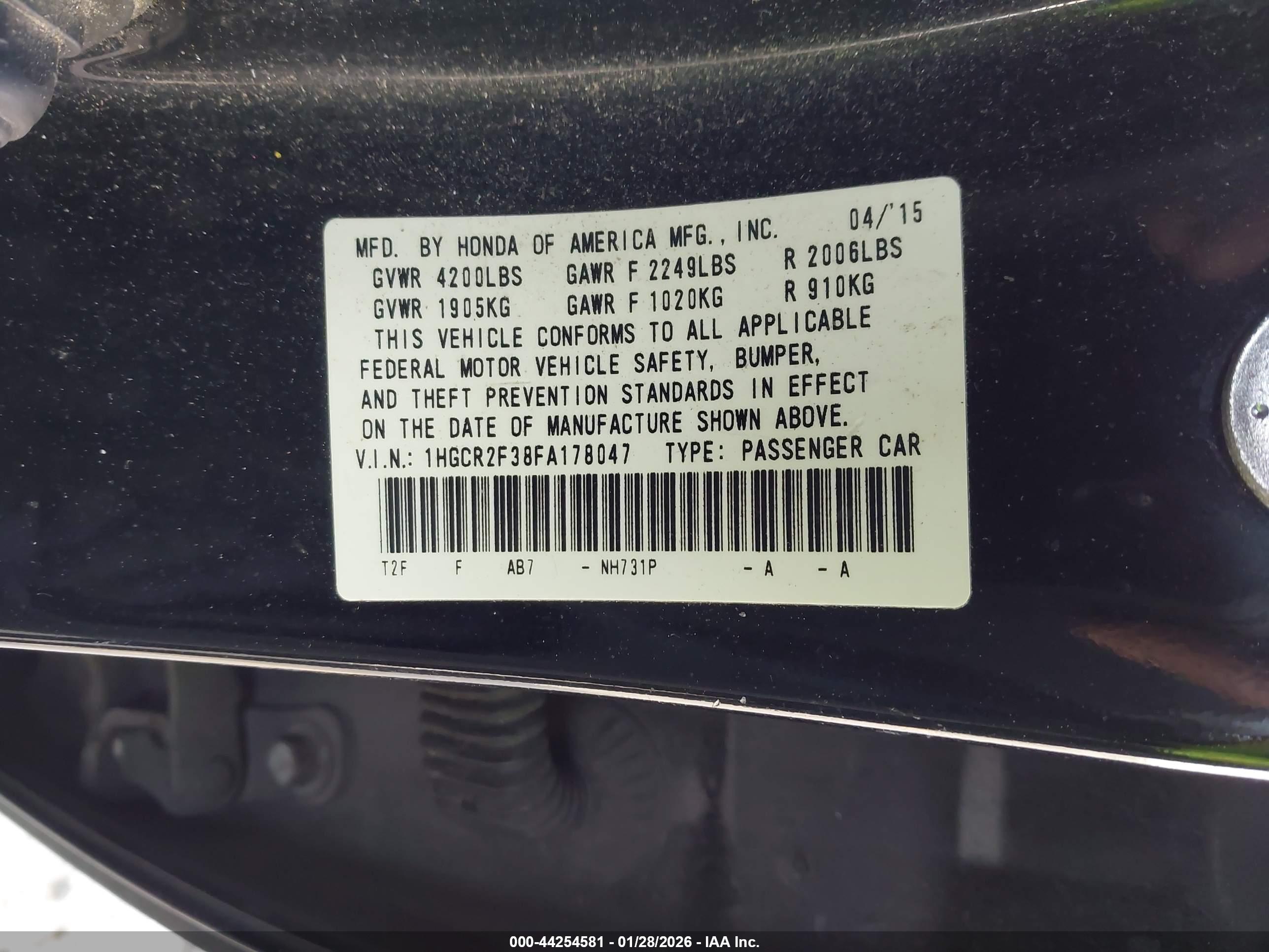 HONDA ACCORD image 9