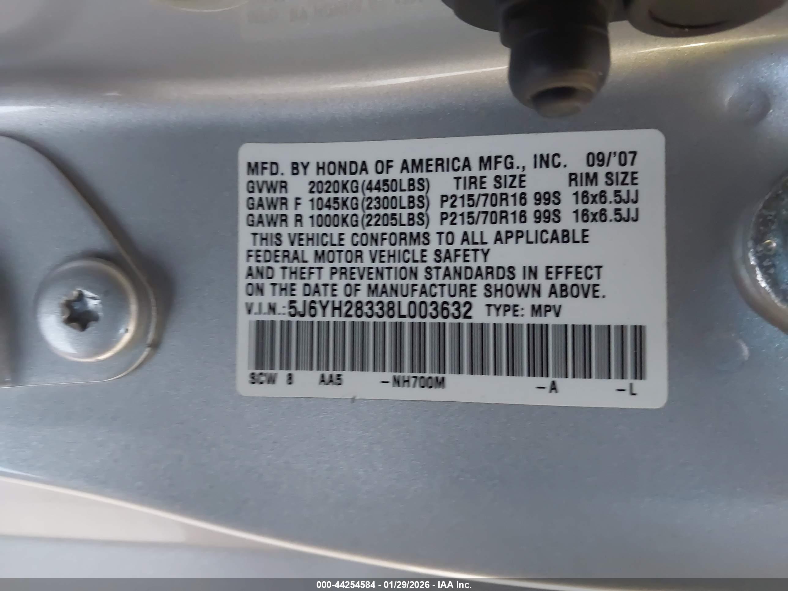 HONDA ELEMENT image 9