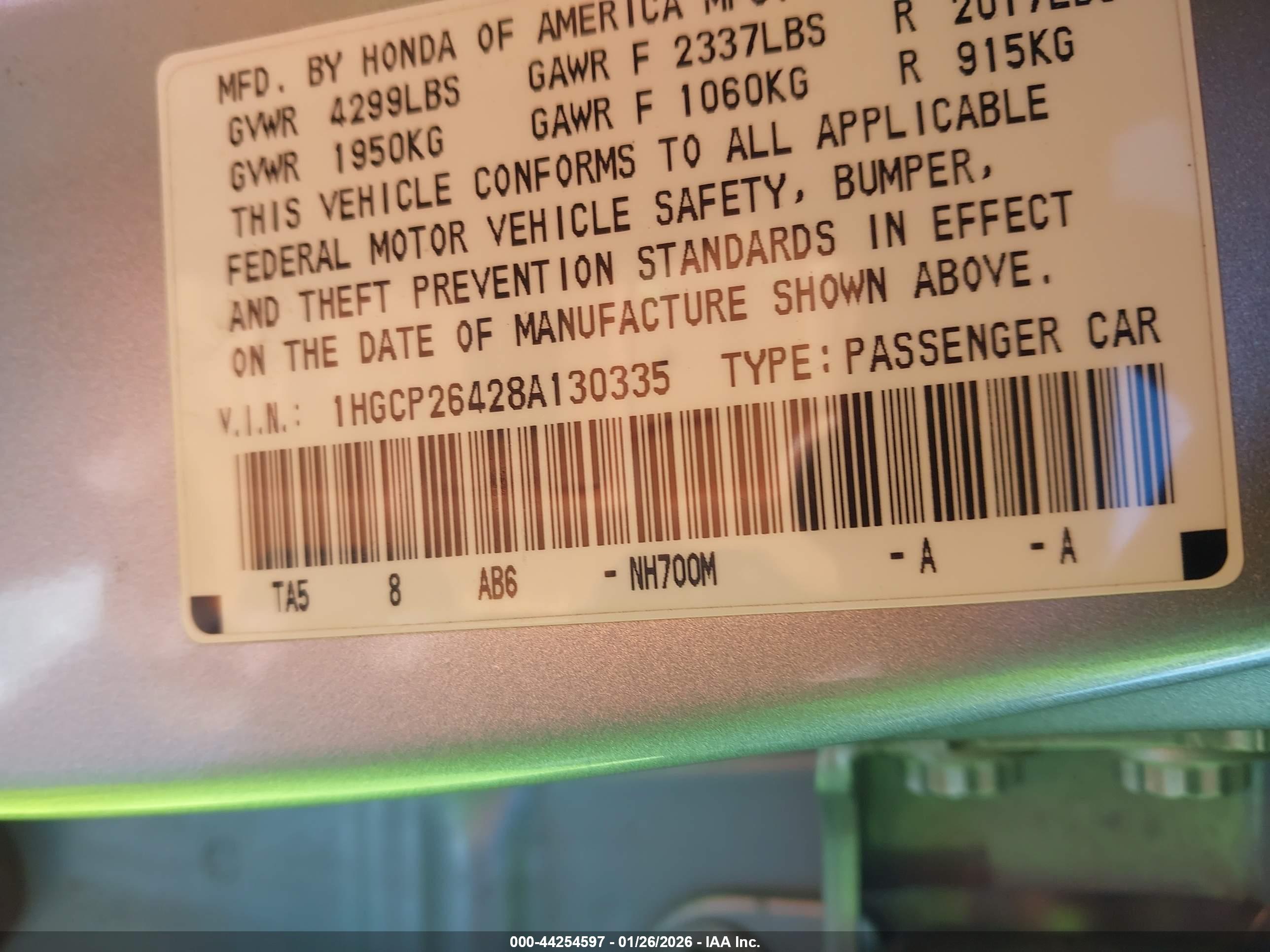 HONDA ACCORD image 9