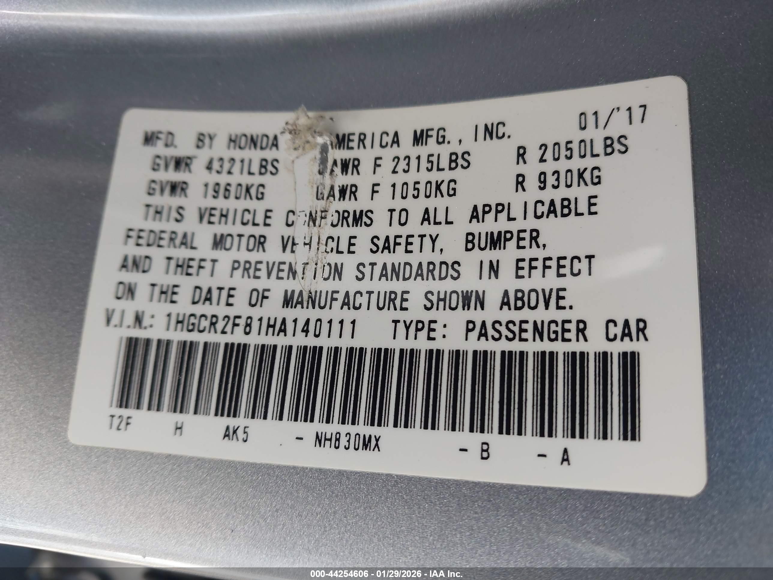 HONDA ACCORD image 9