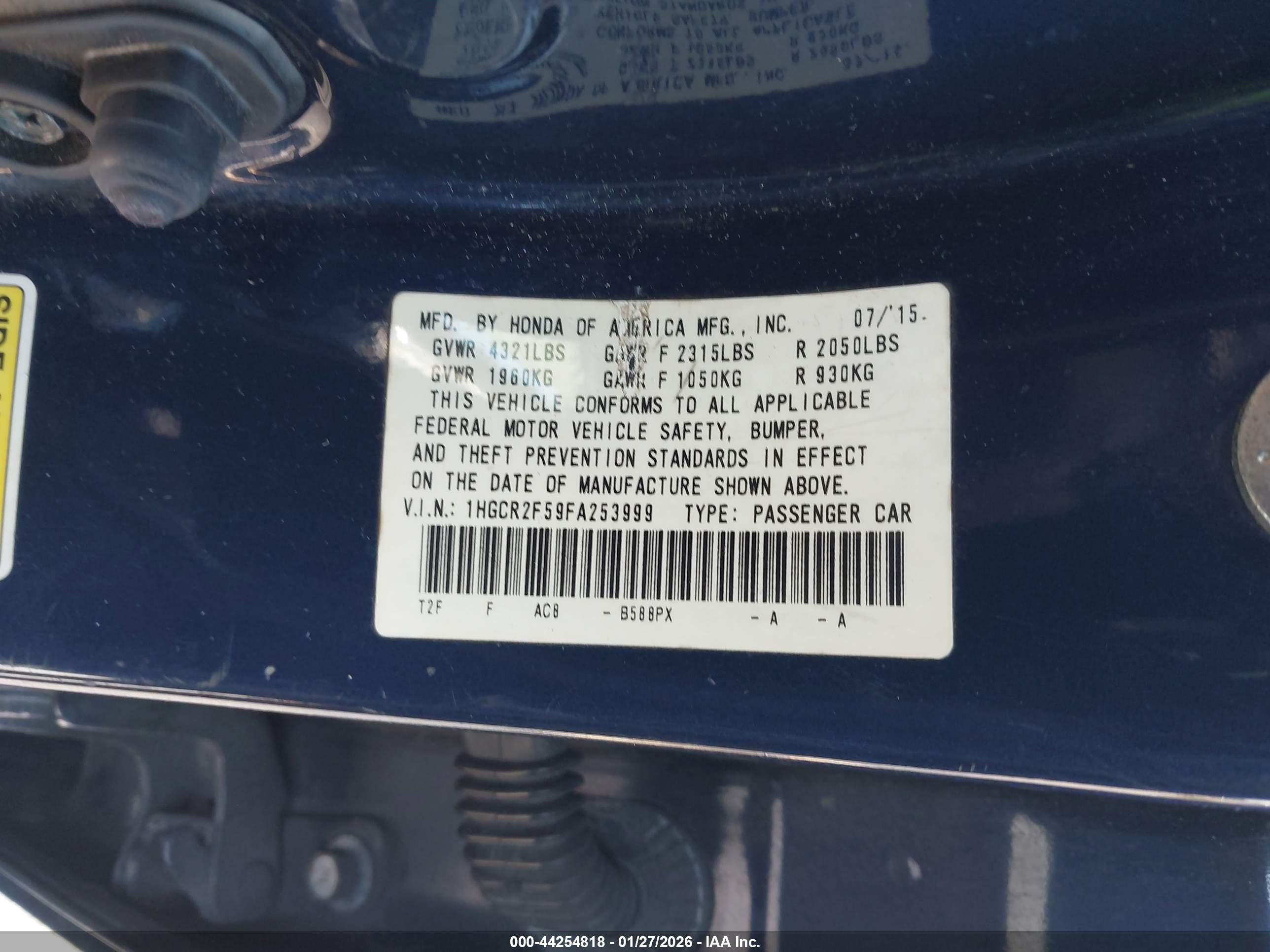 HONDA ACCORD image 9