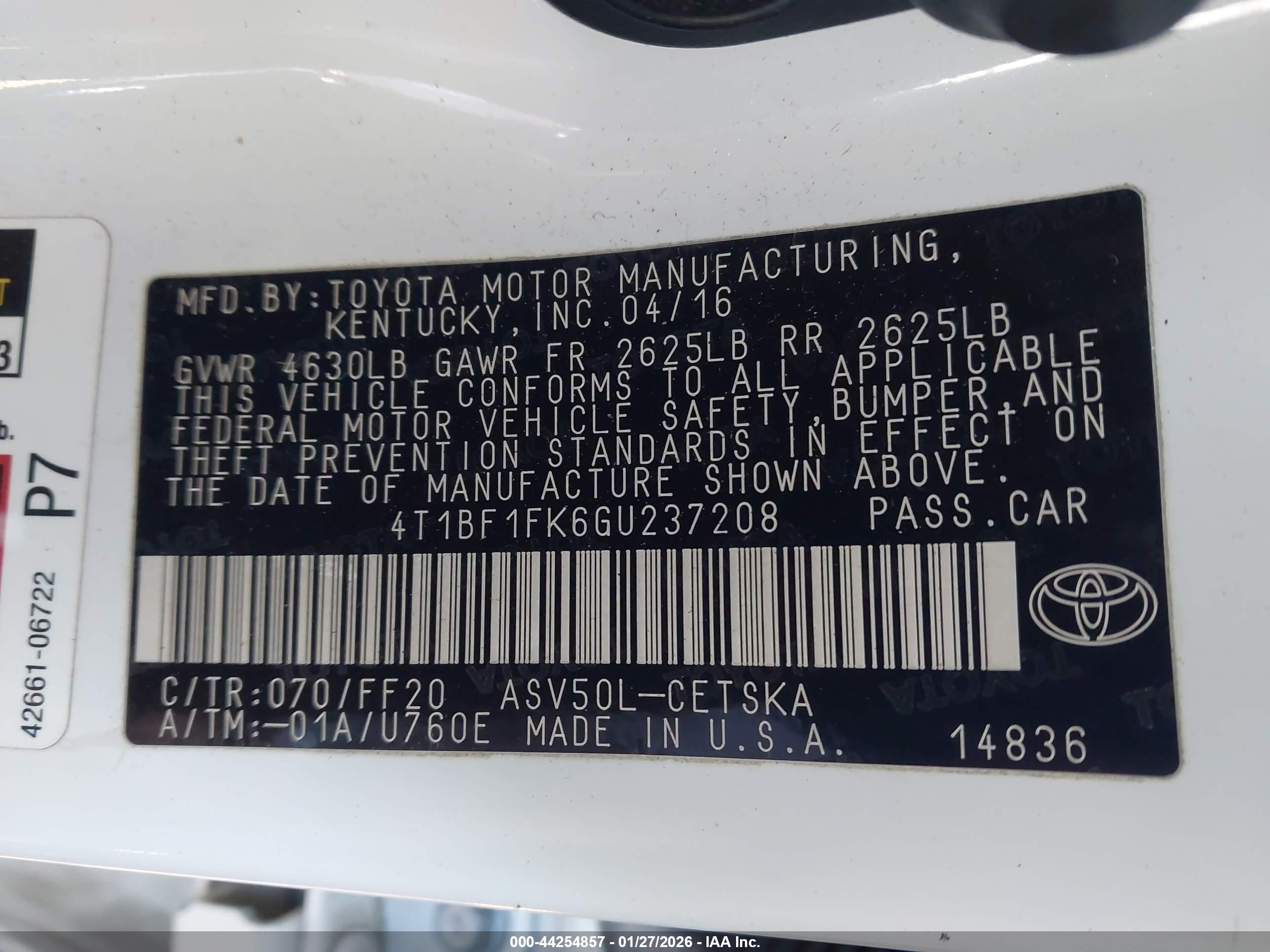 TOYOTA CAMRY image 9