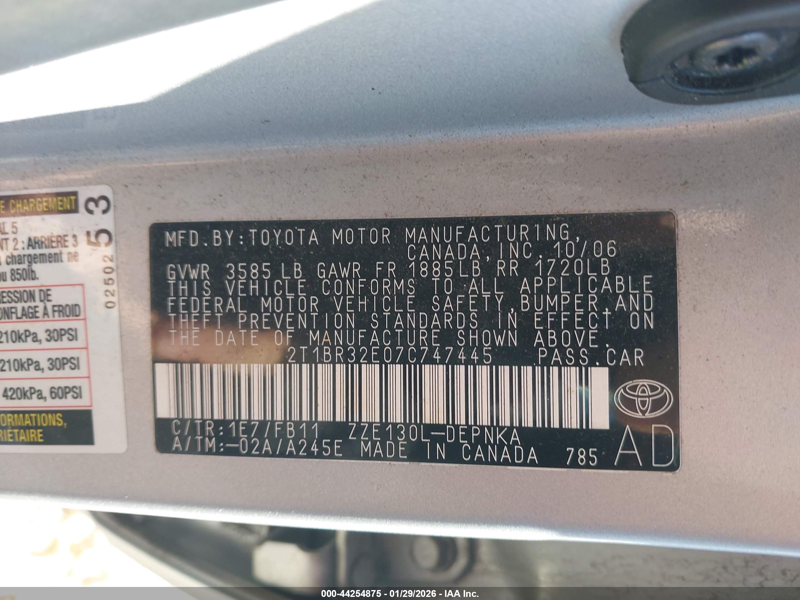 TOYOTA COROLLA image 9