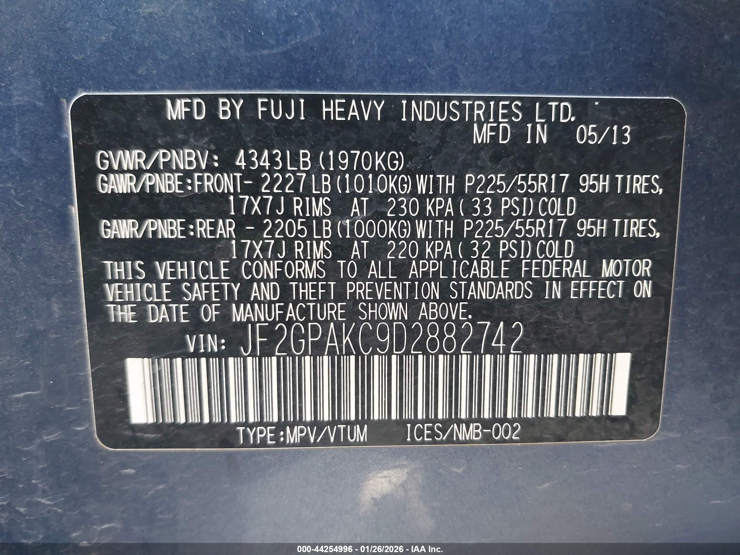 SUBARU XV image 9