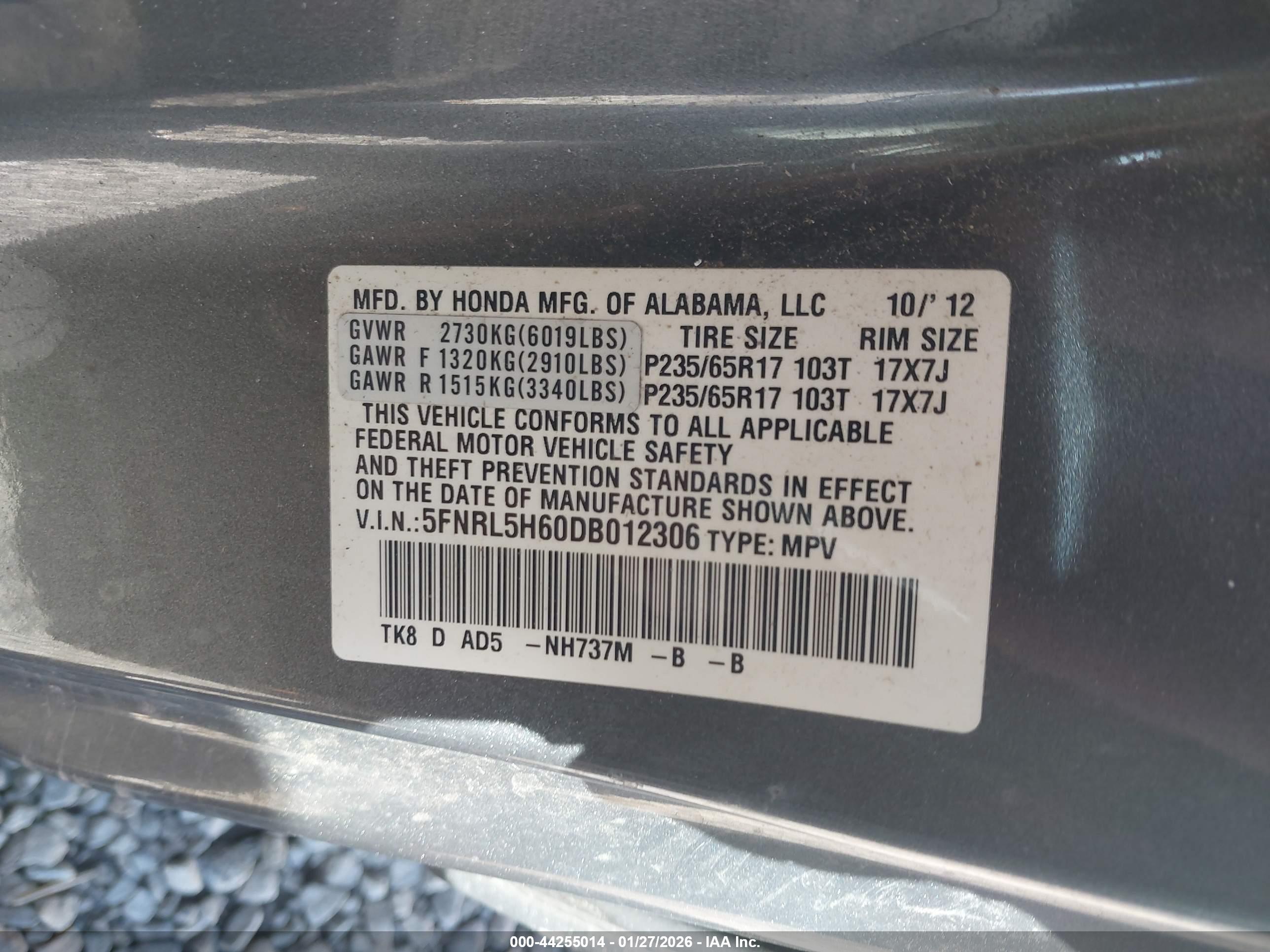 HONDA ODYSSEY image 9