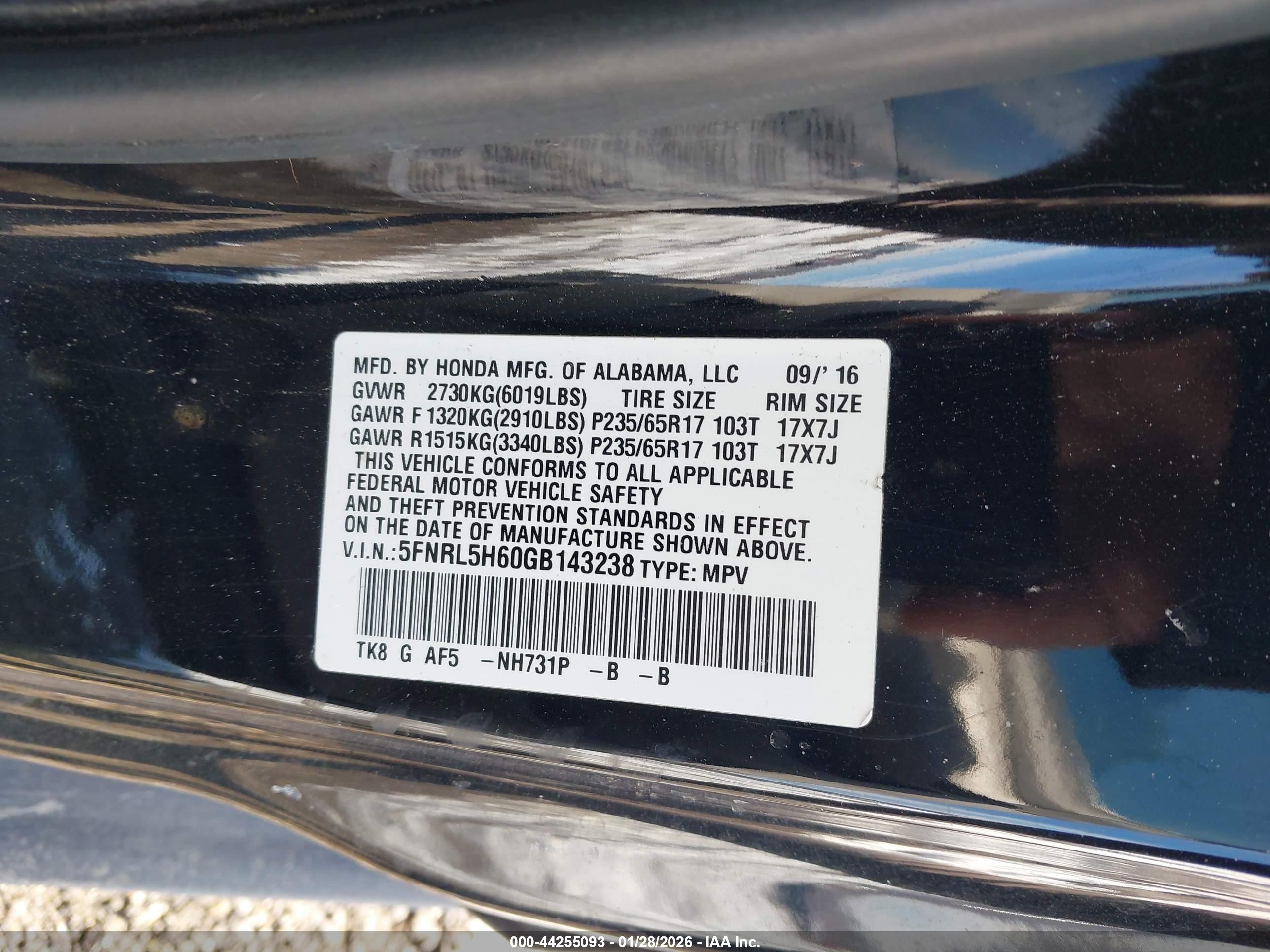 HONDA ODYSSEY image 9
