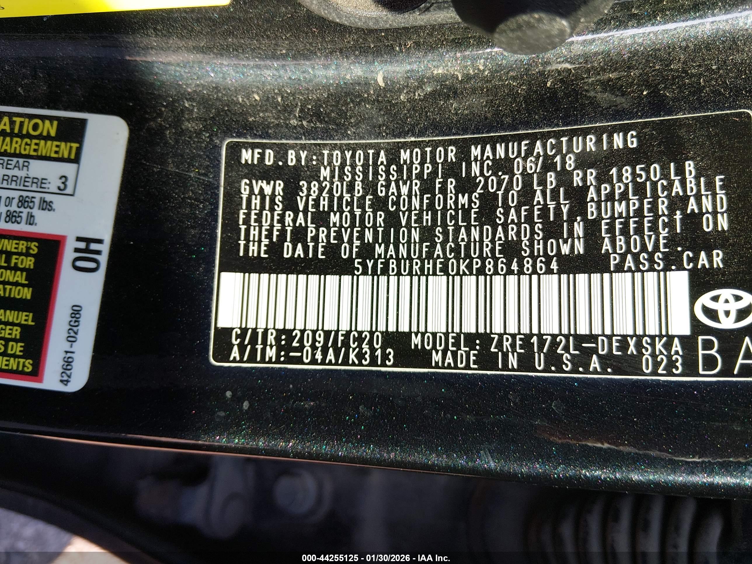 TOYOTA COROLLA image 9