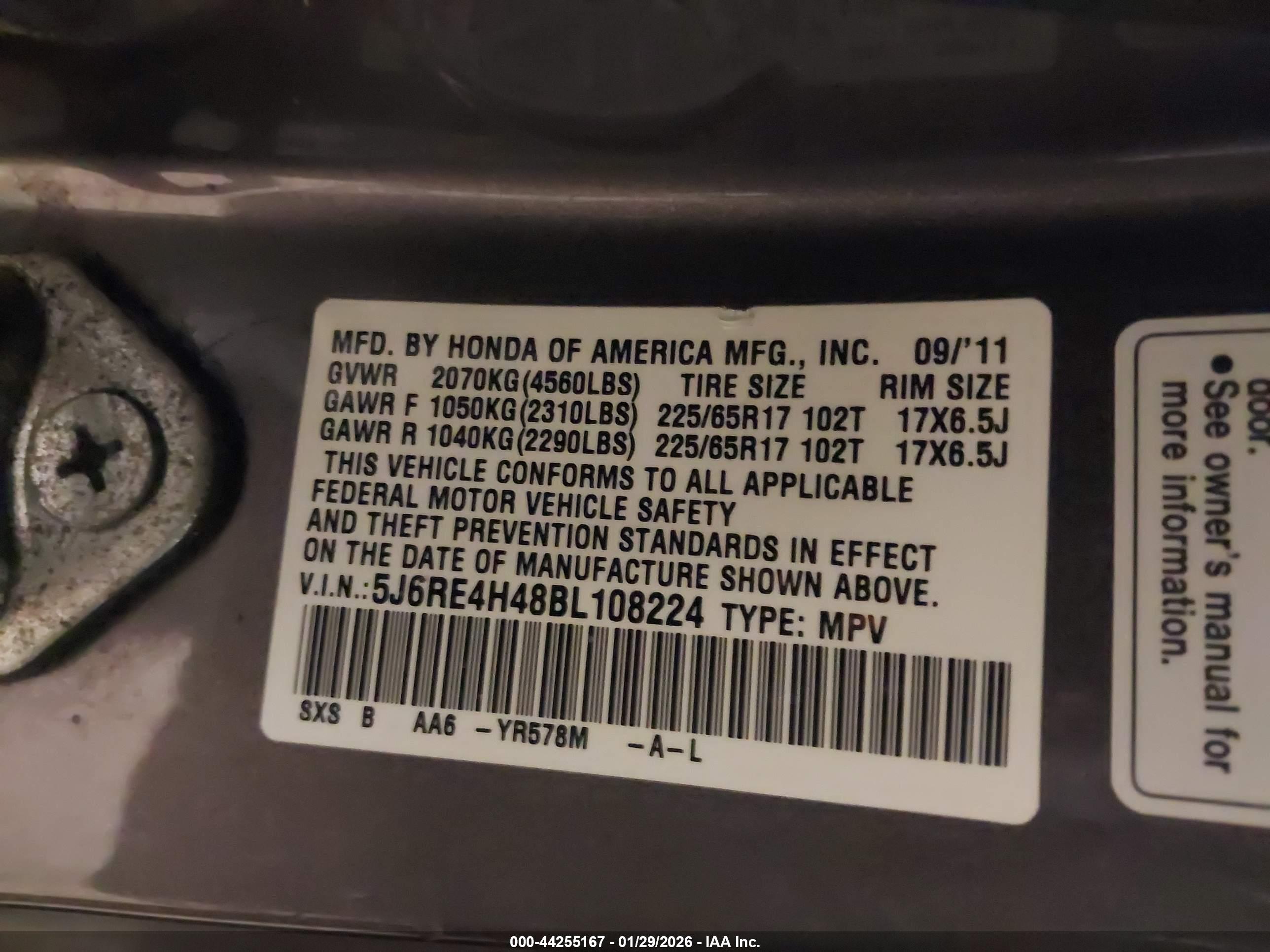 HONDA CR-V image 9