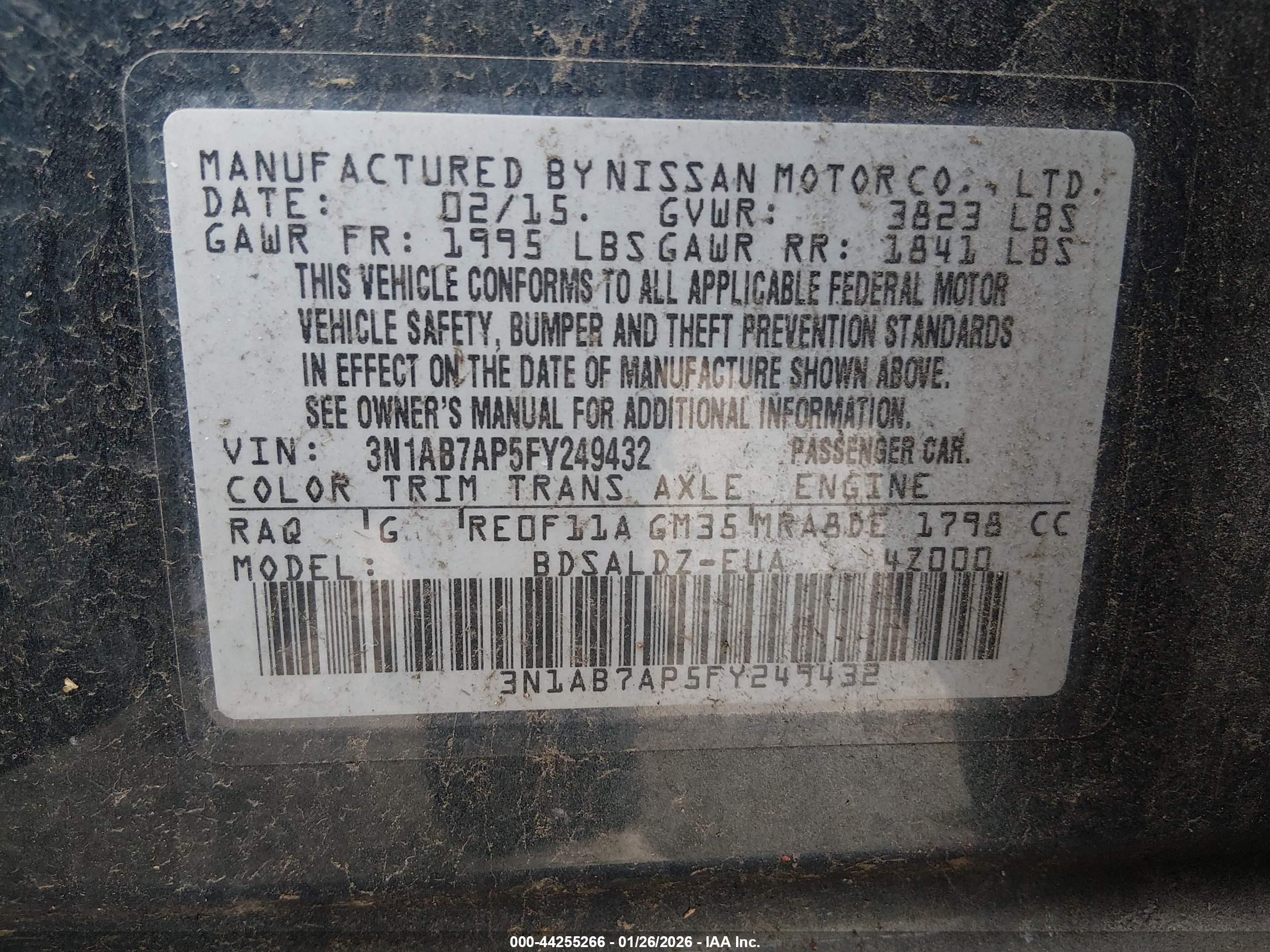 NISSAN SENTRA image 9