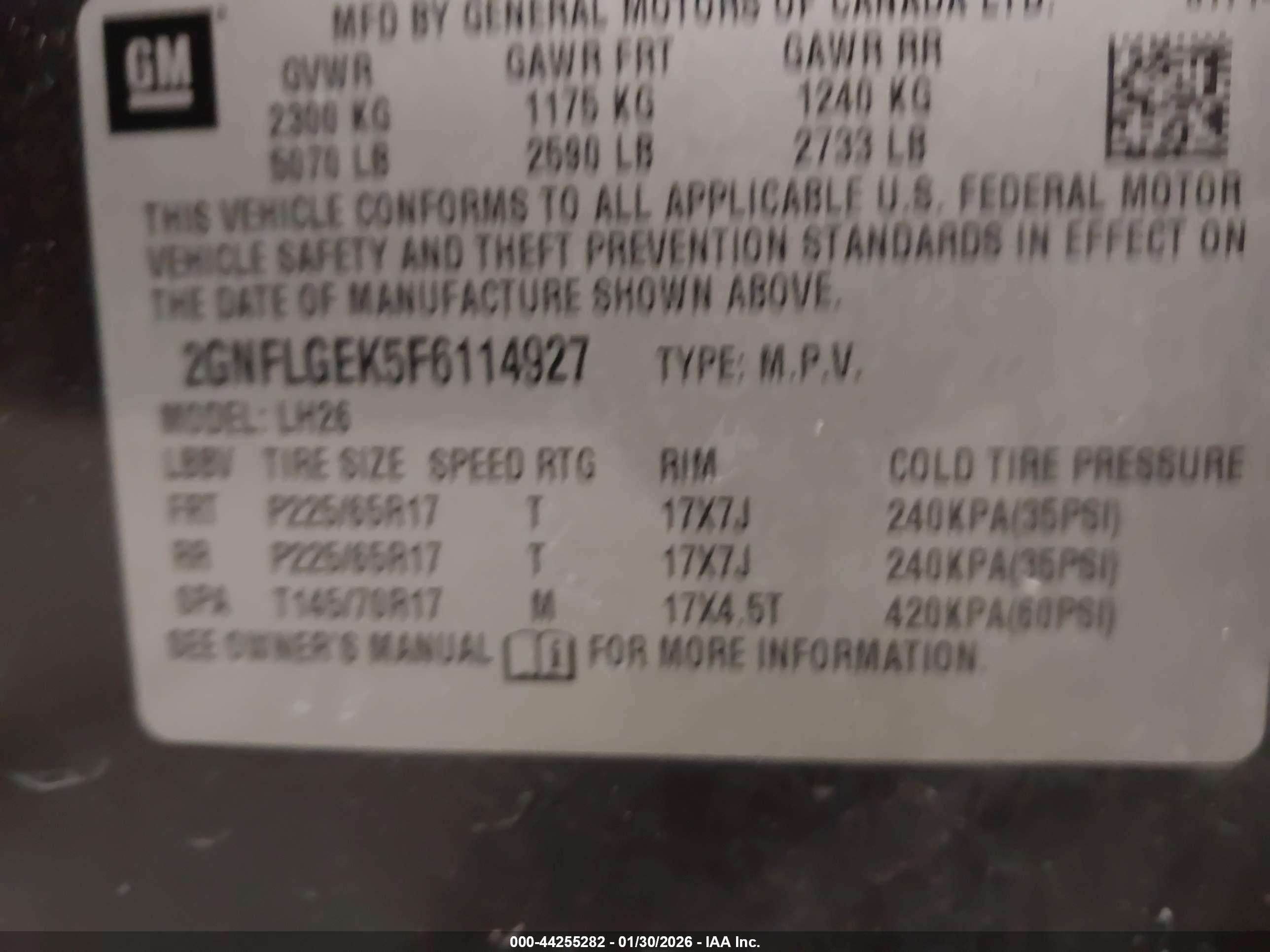 CHEVROLET EQUINOX image 9