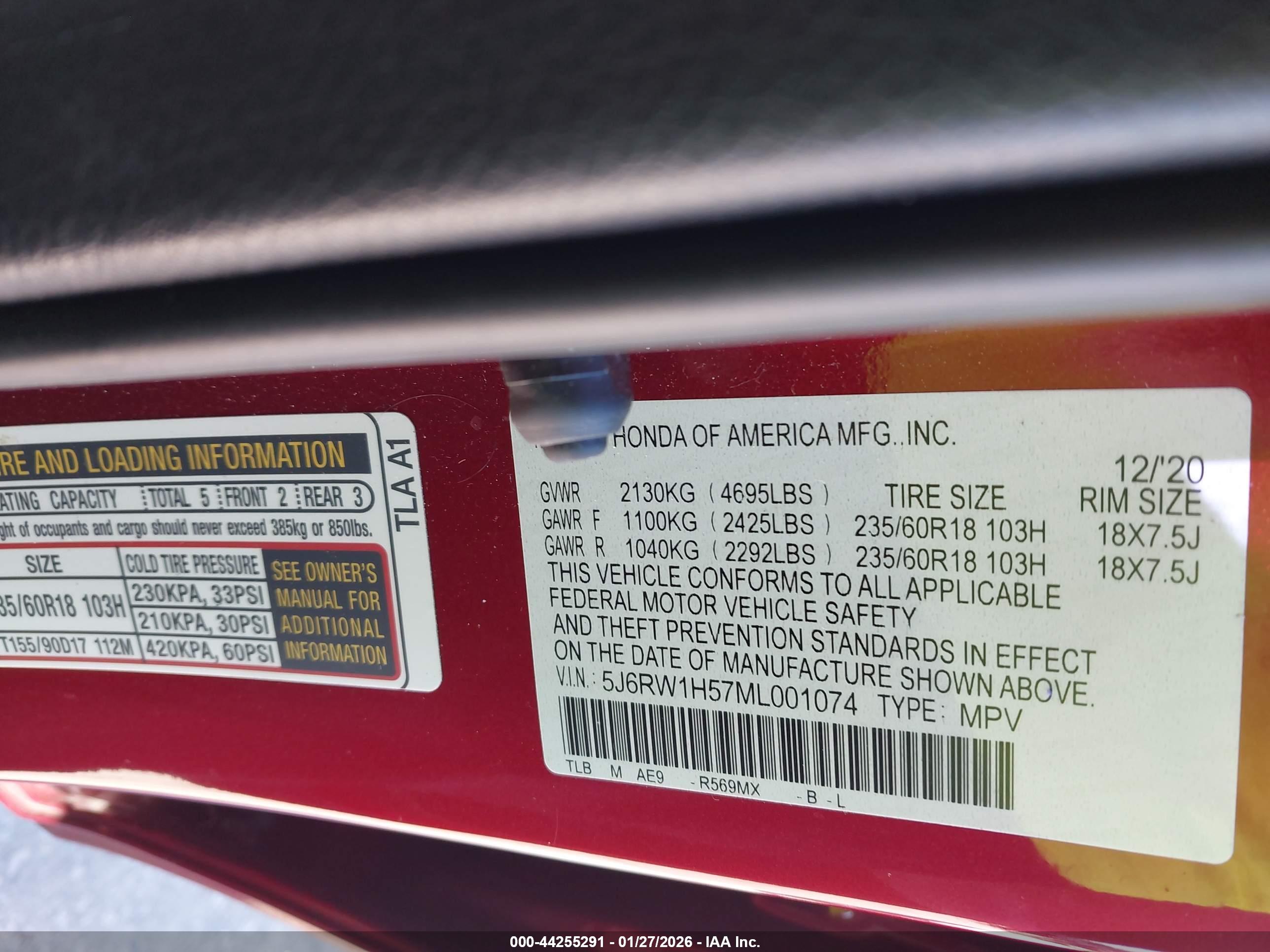 HONDA CR-V image 9