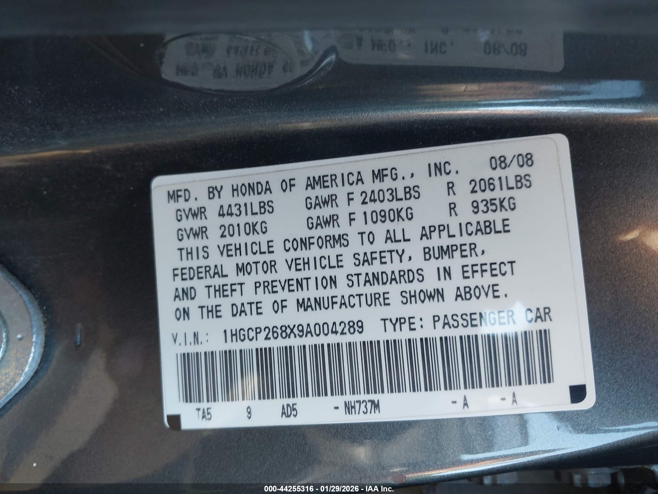 HONDA ACCORD image 9