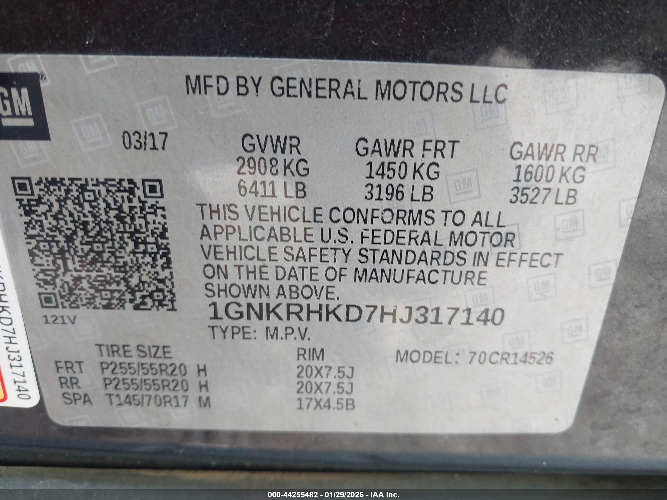 CHEVROLET TRAVERSE image 9