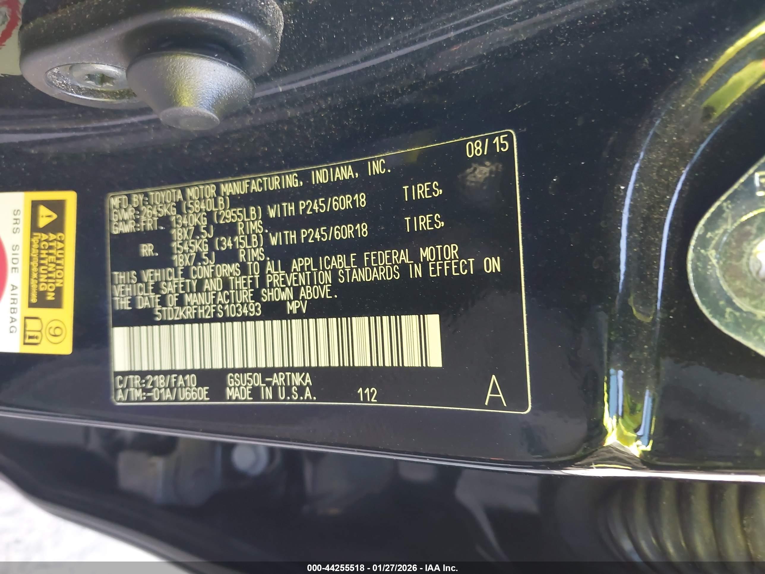 TOYOTA HIGHLANDER image 9