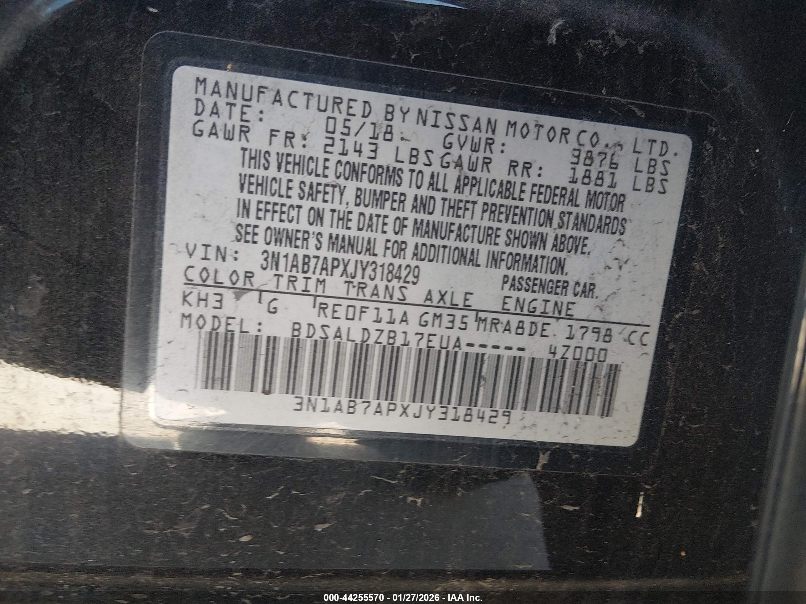 NISSAN SENTRA image 9