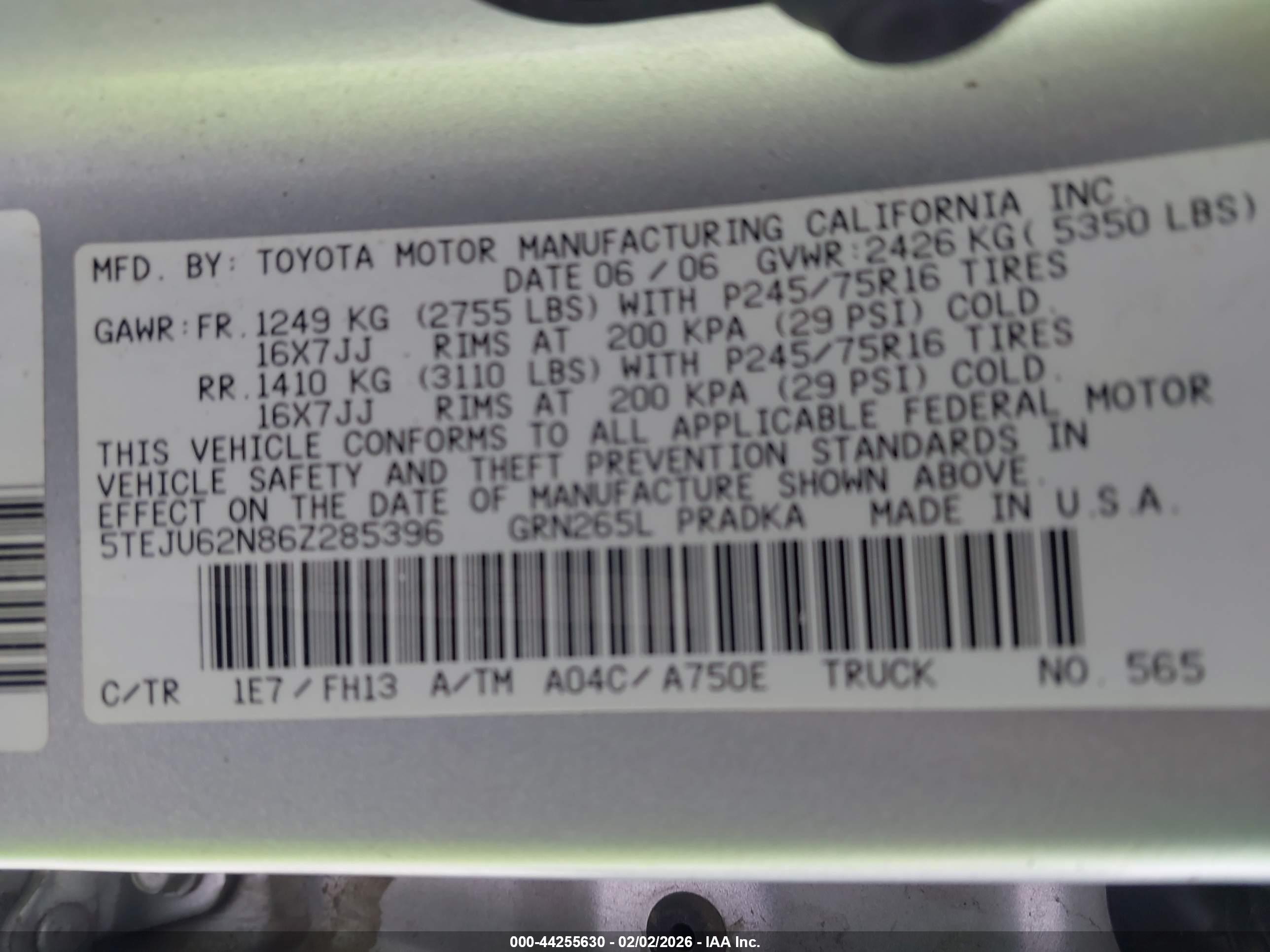 TOYOTA TACOMA image 9