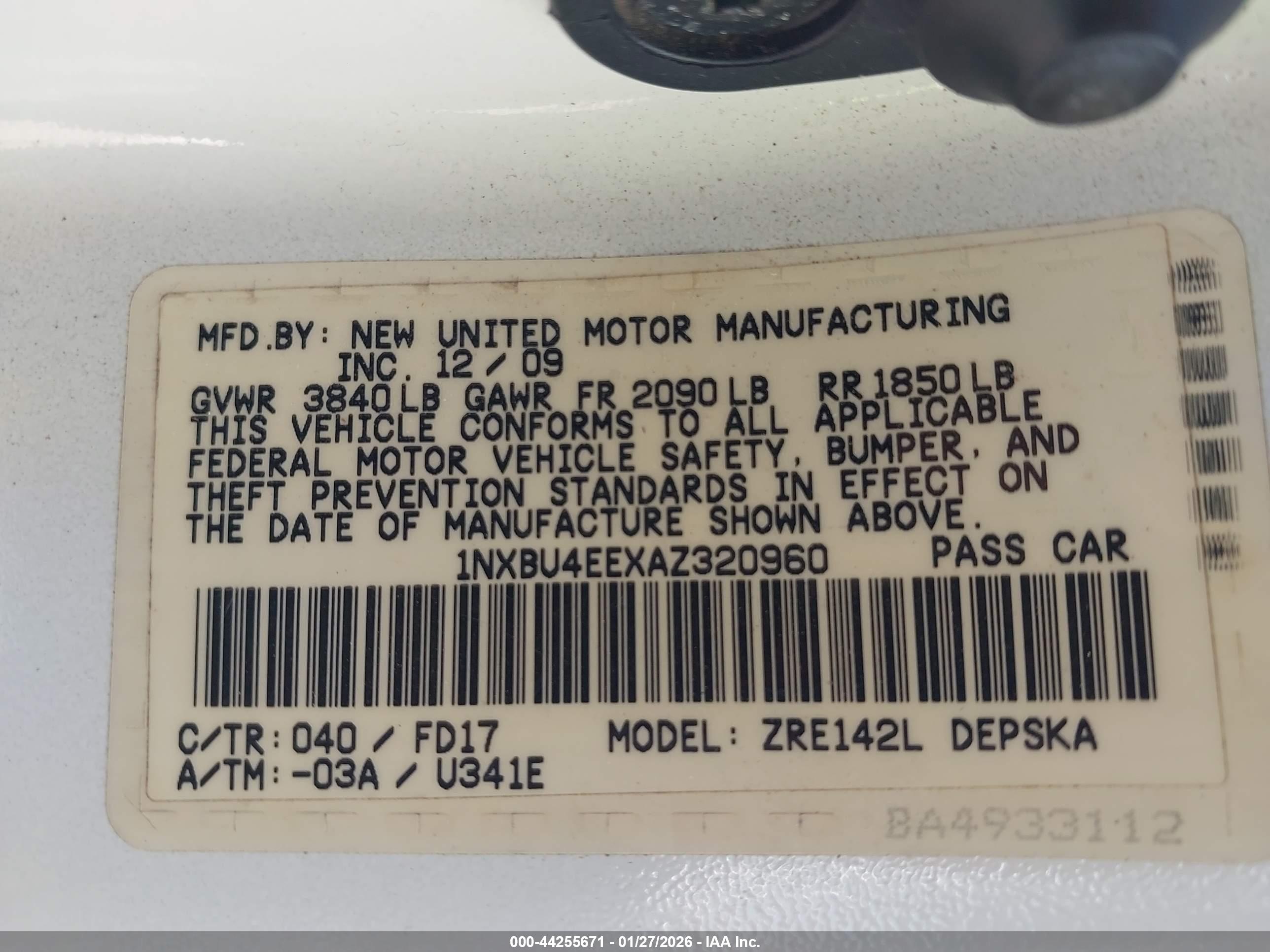 TOYOTA COROLLA image 9