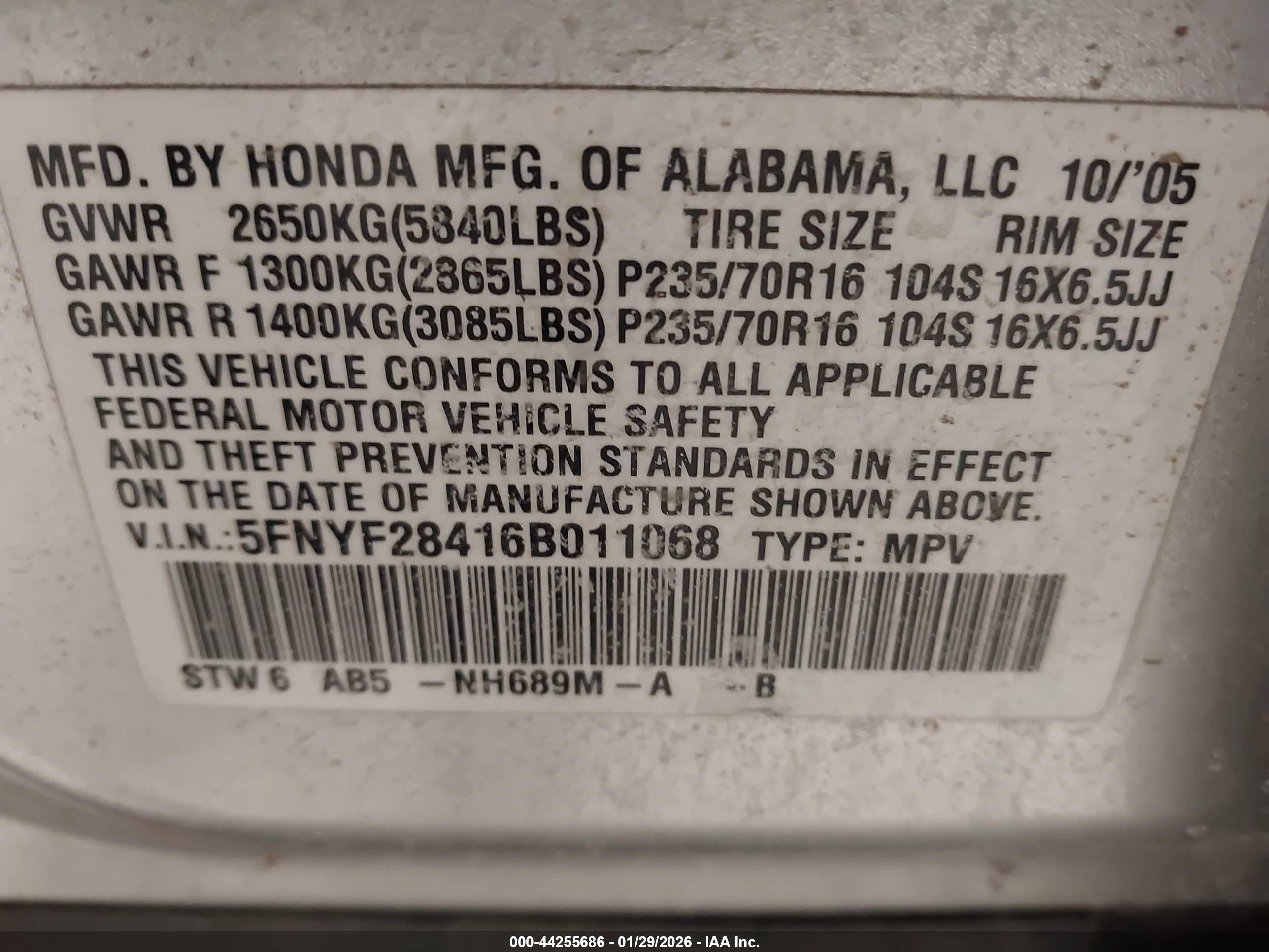 HONDA PILOT image 9