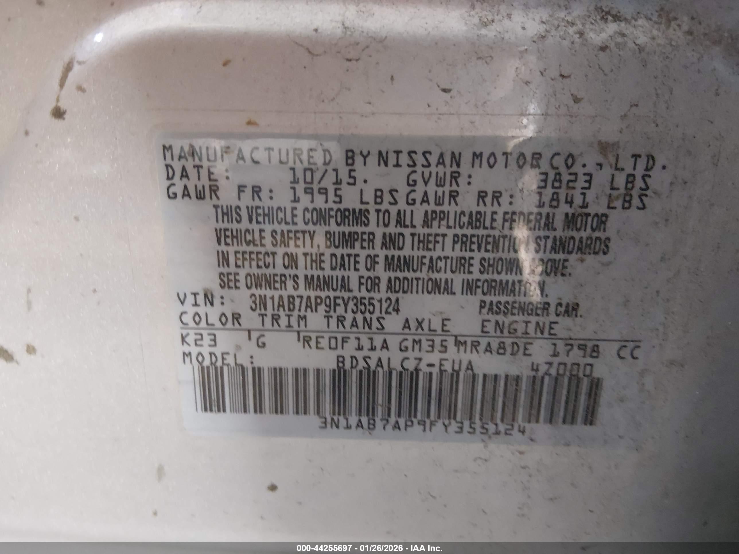 NISSAN SENTRA image 9