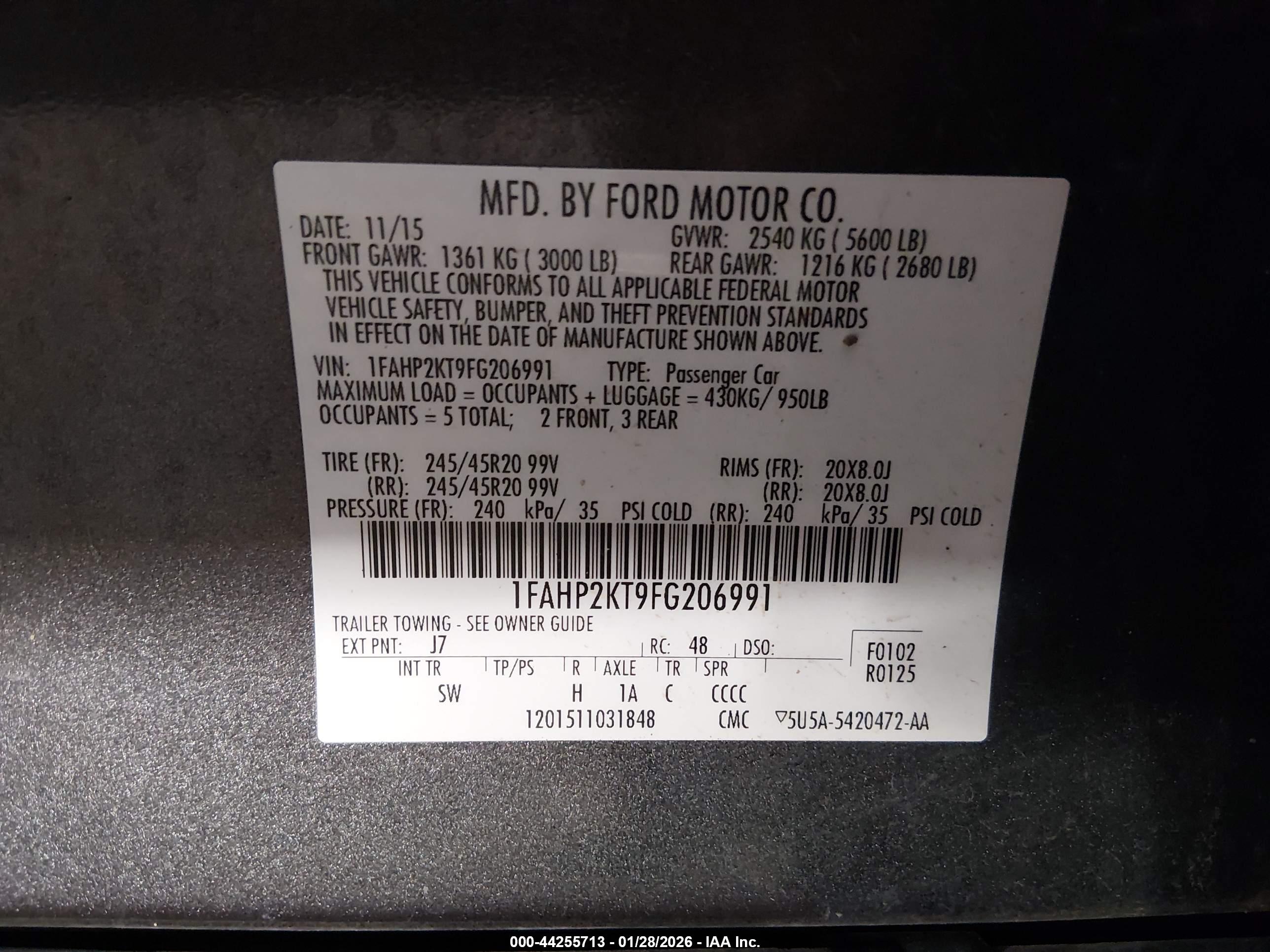 FORD TAURUS image 9