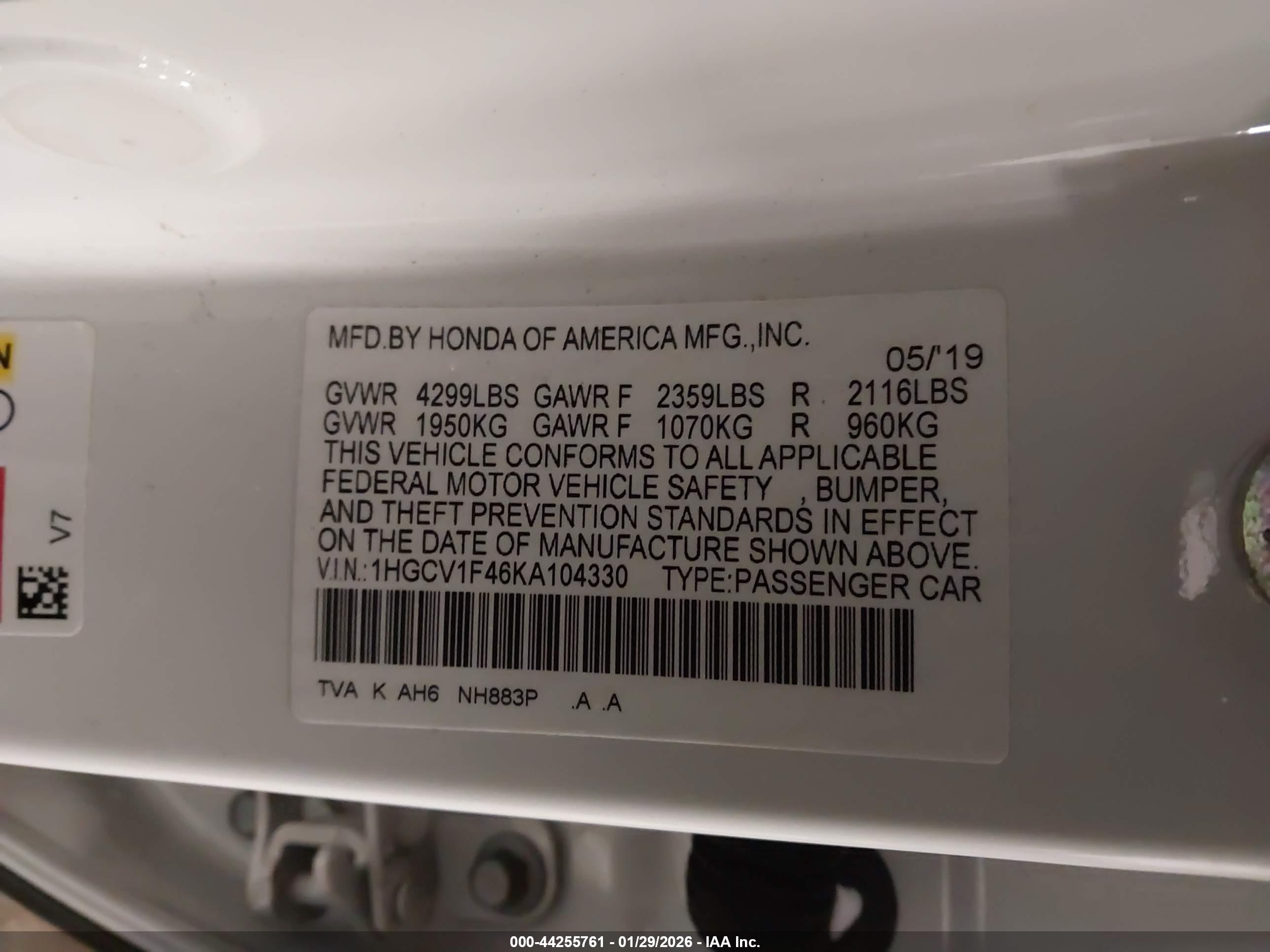 HONDA ACCORD image 9