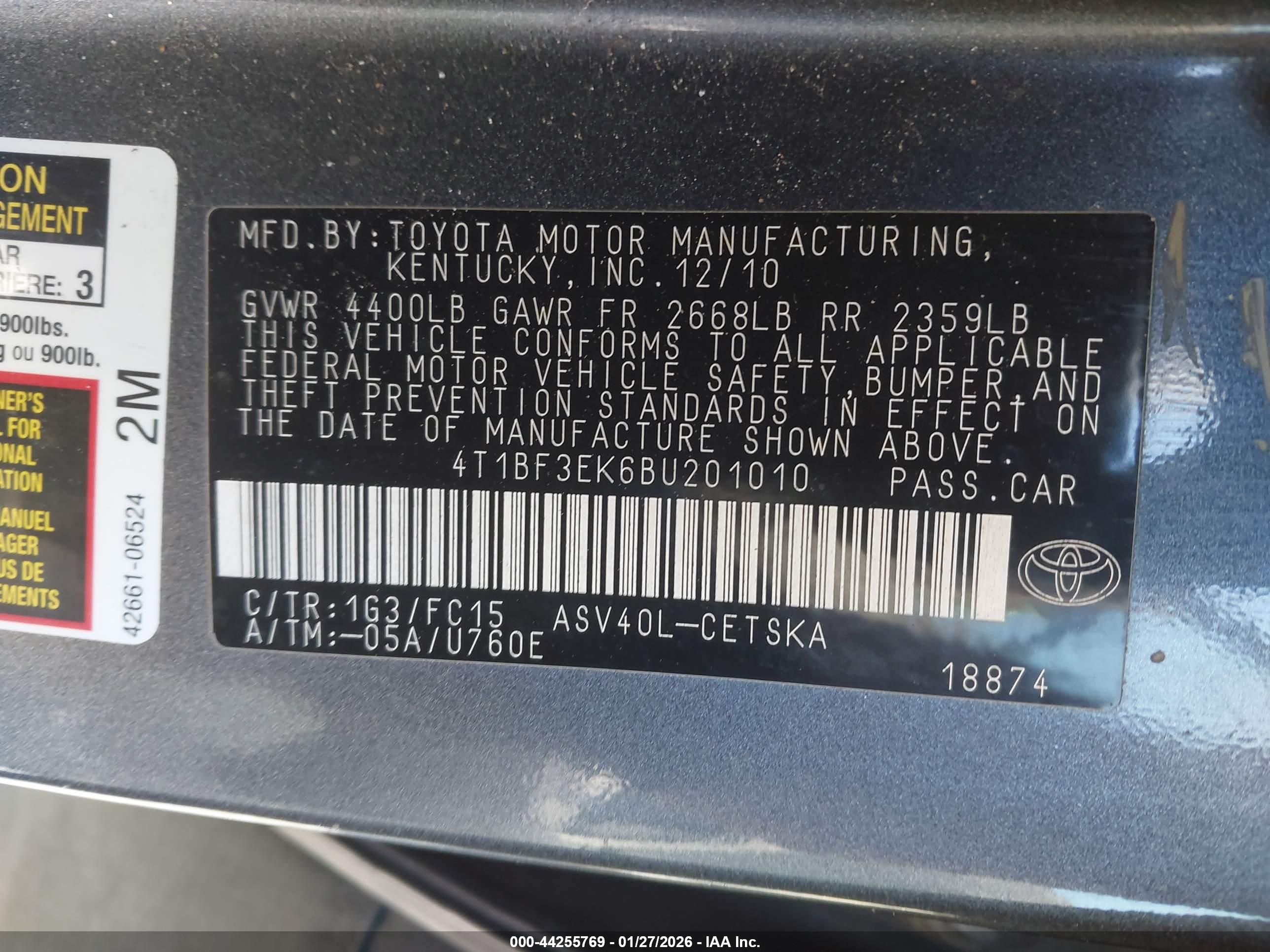 TOYOTA CAMRY image 9