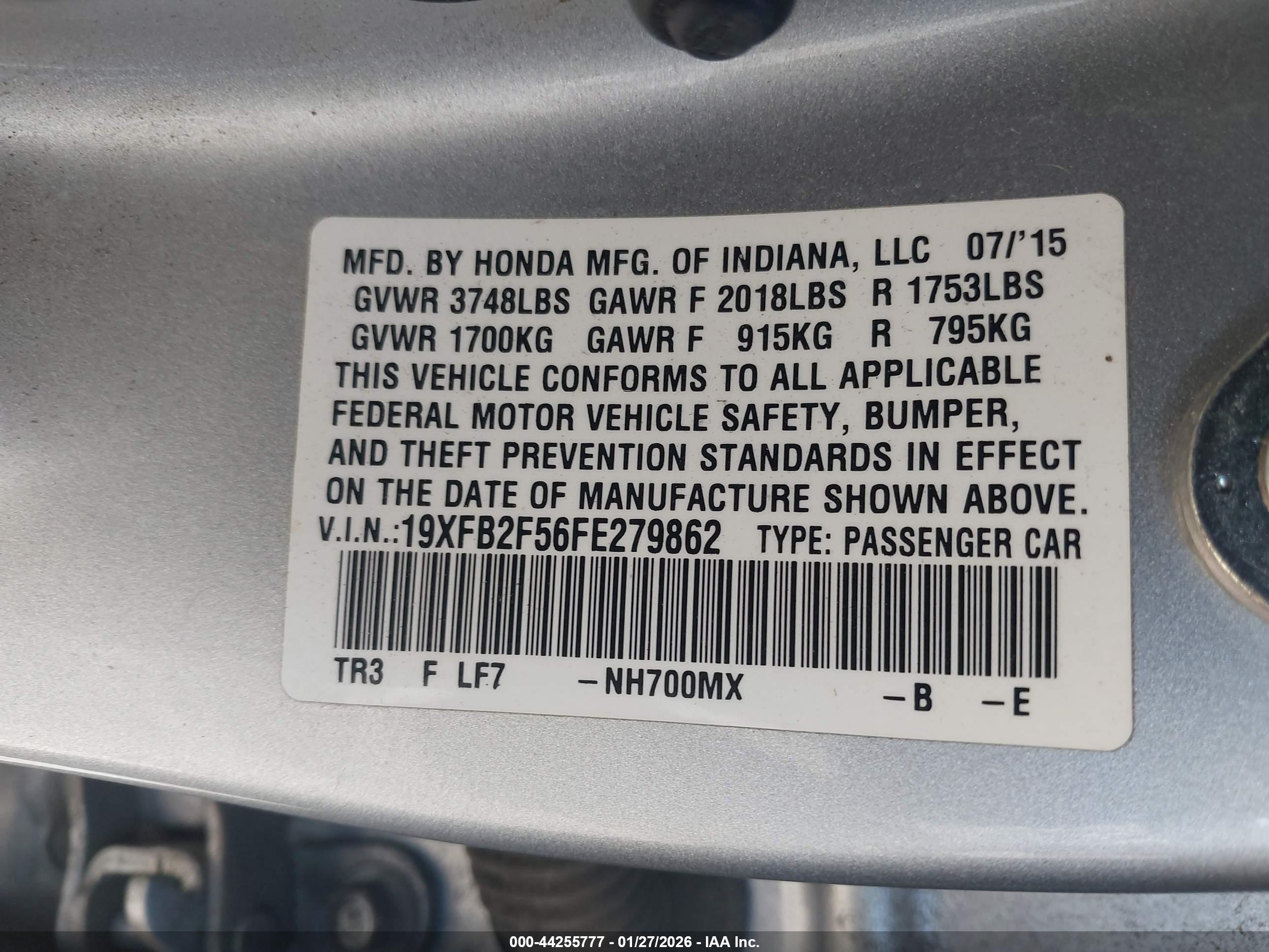 HONDA CIVIC image 9