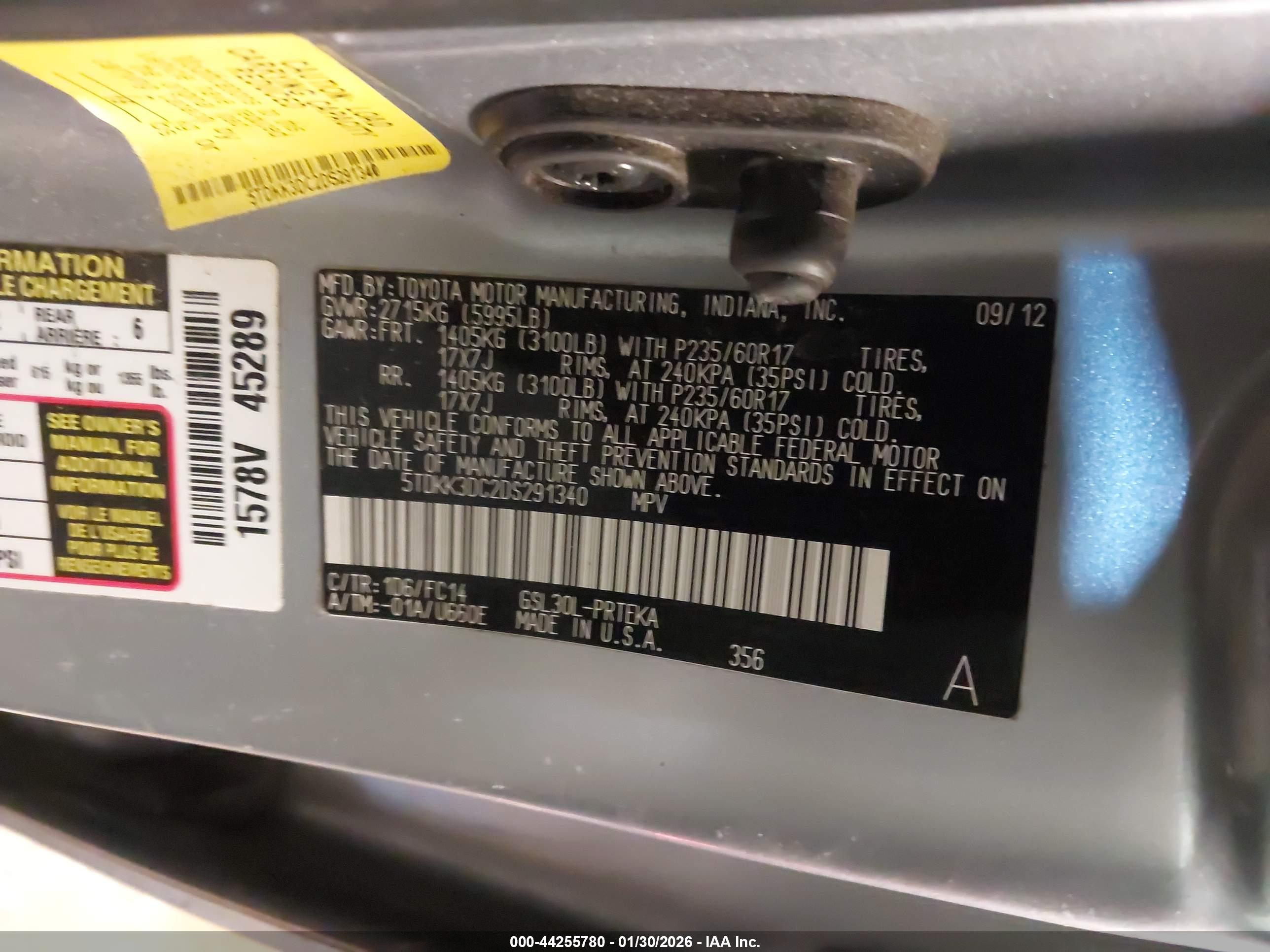 TOYOTA SIENNA image 9