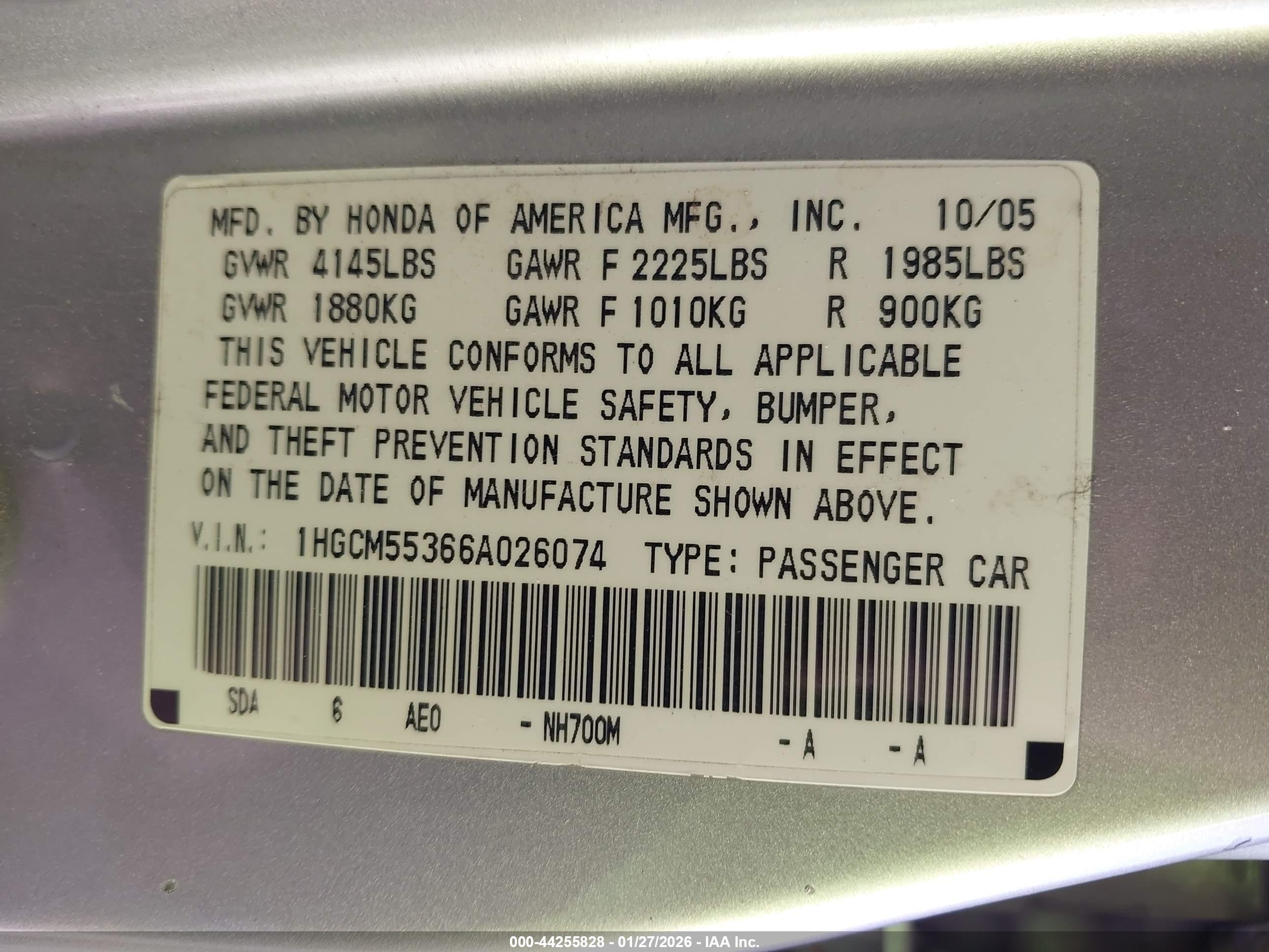 HONDA ACCORD image 9