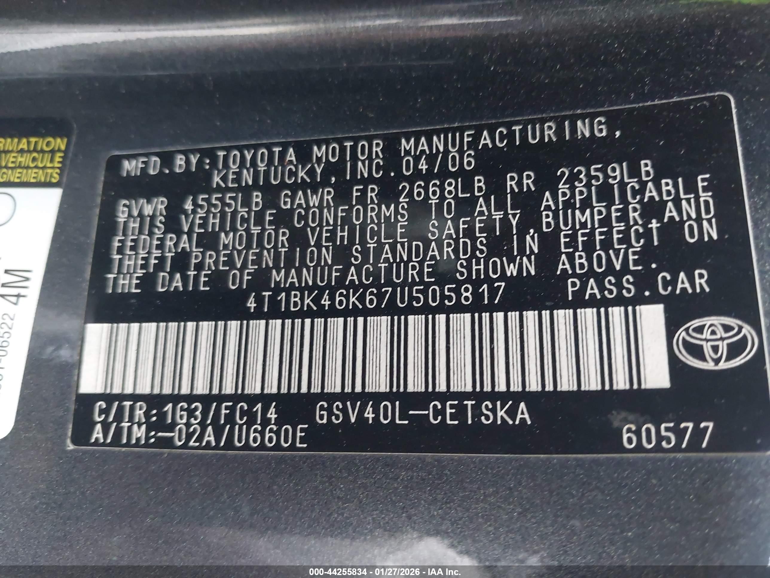 TOYOTA CAMRY image 9