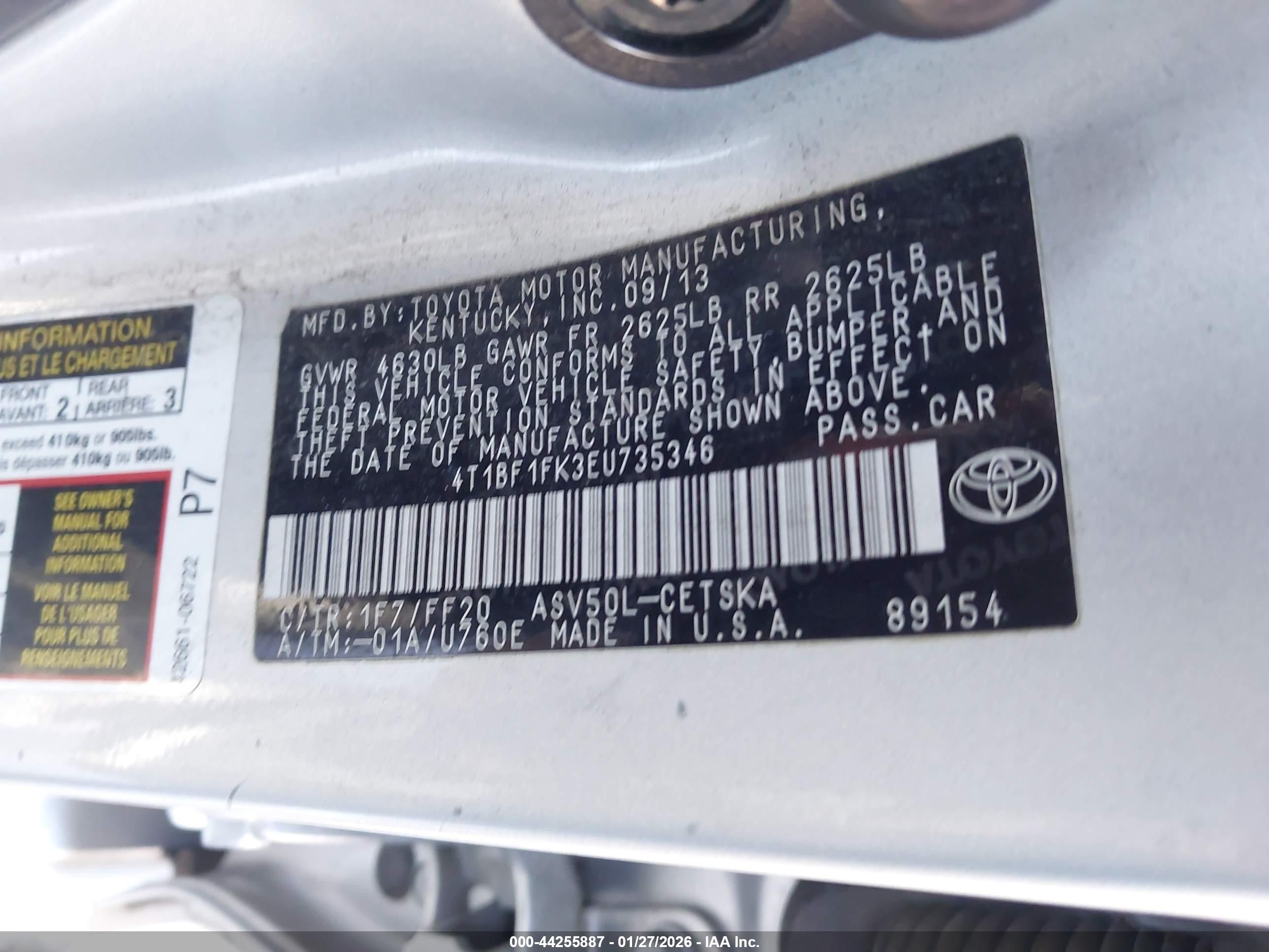 TOYOTA CAMRY image 9