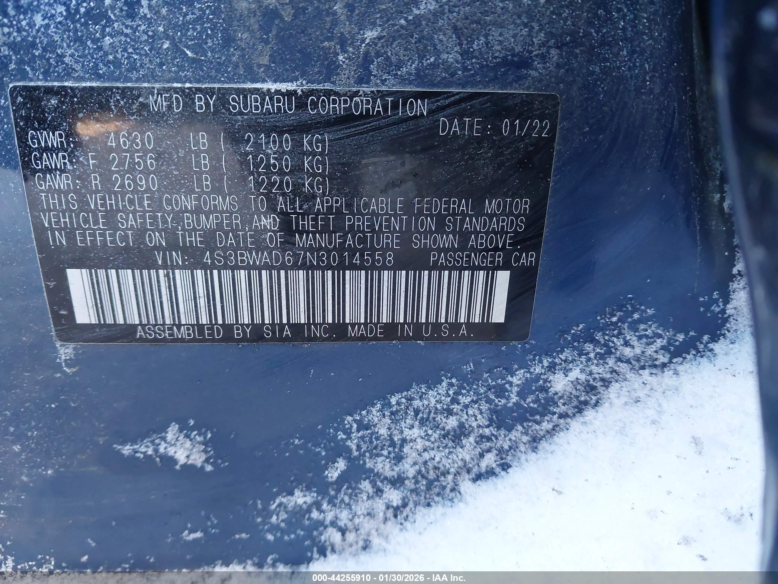 SUBARU LEGACY image 9