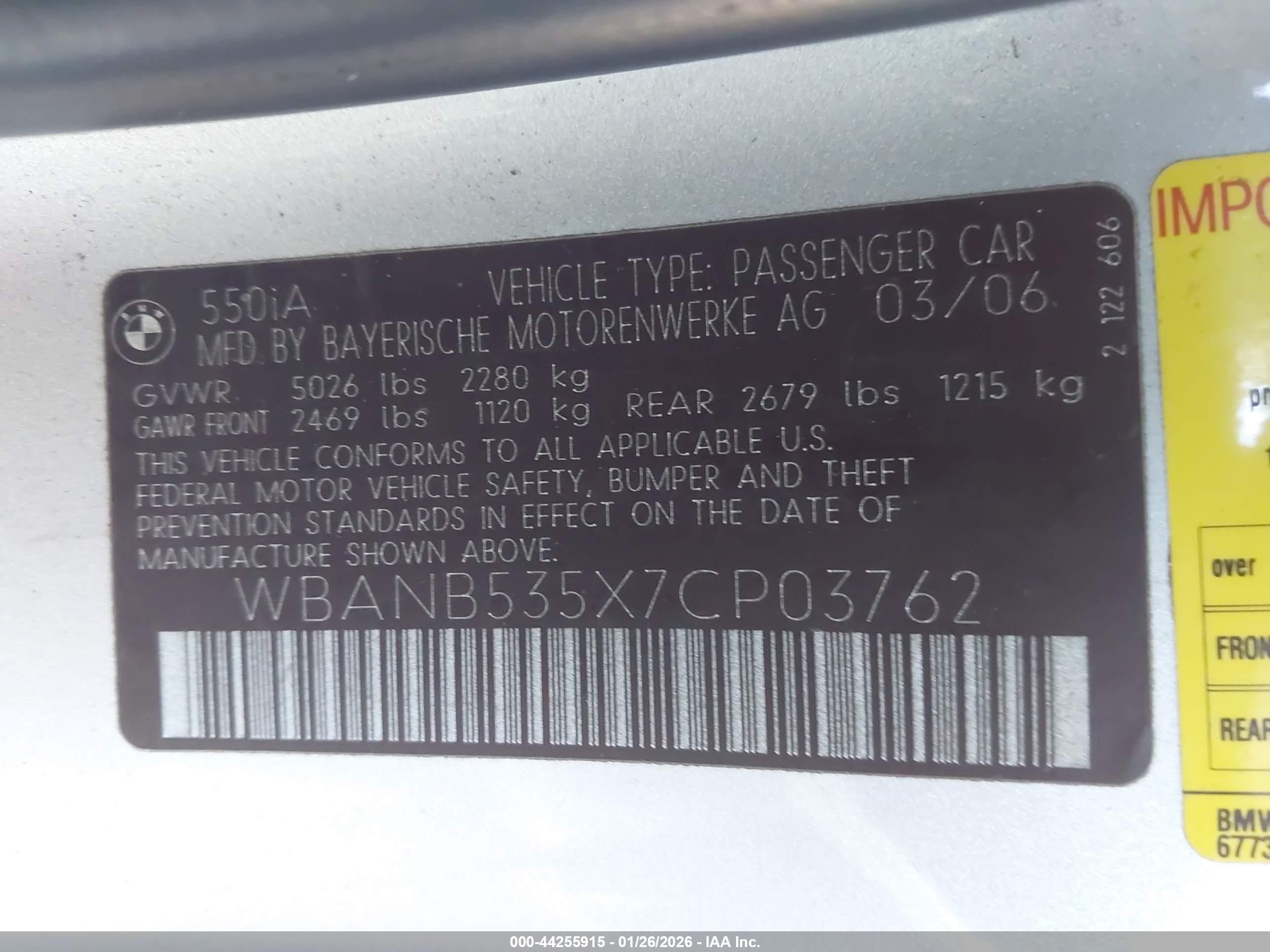 BMW 550I image 9