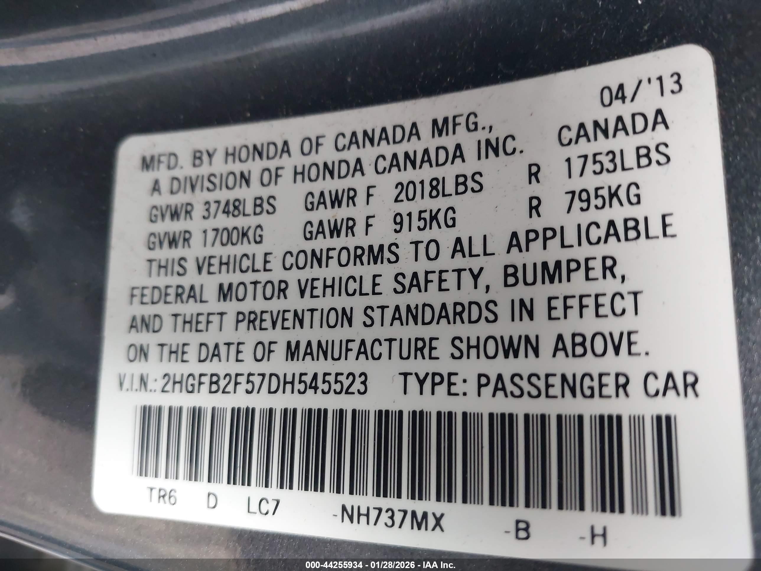 HONDA CIVIC image 9