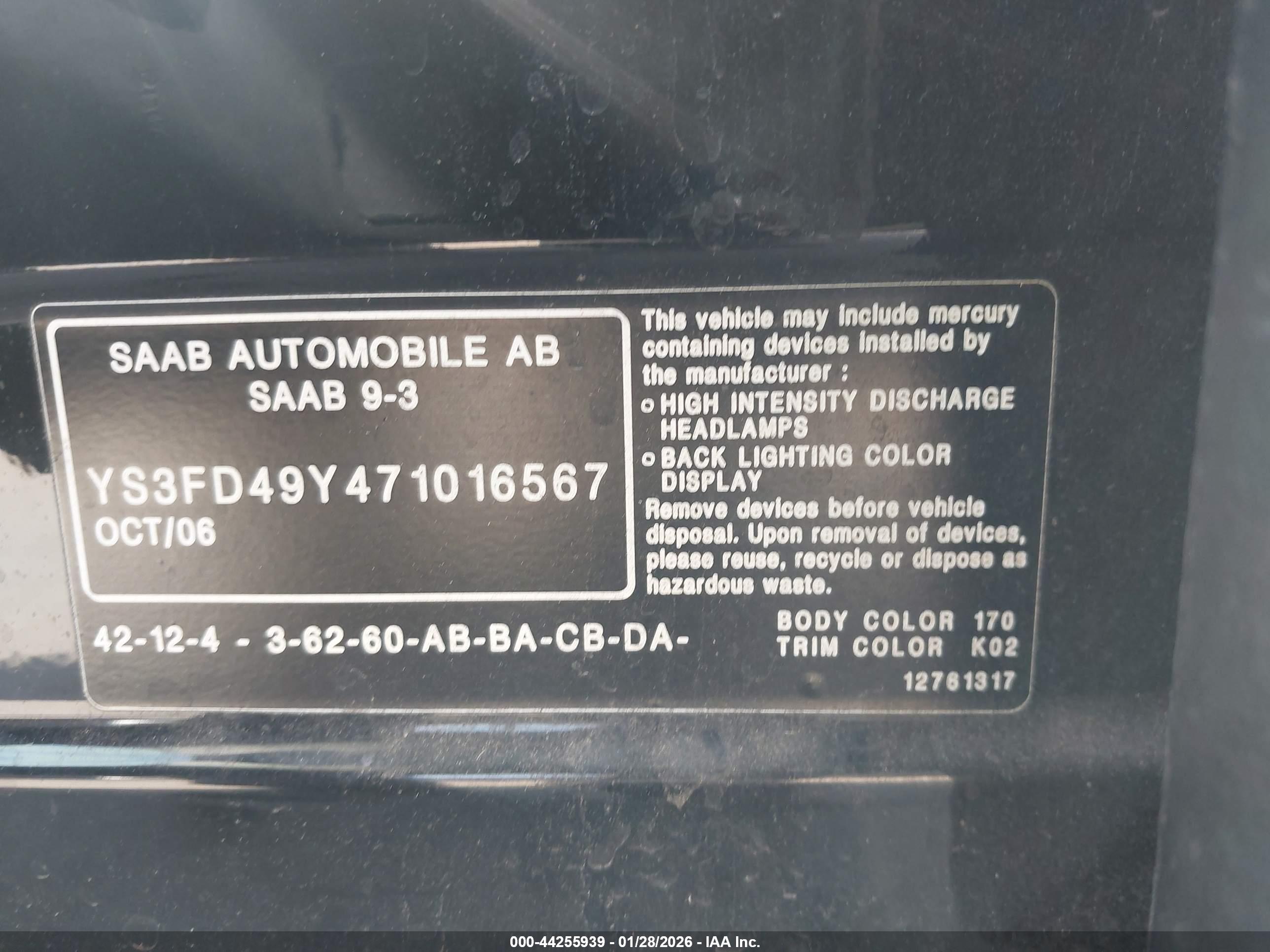 SAAB 9-3 image 9