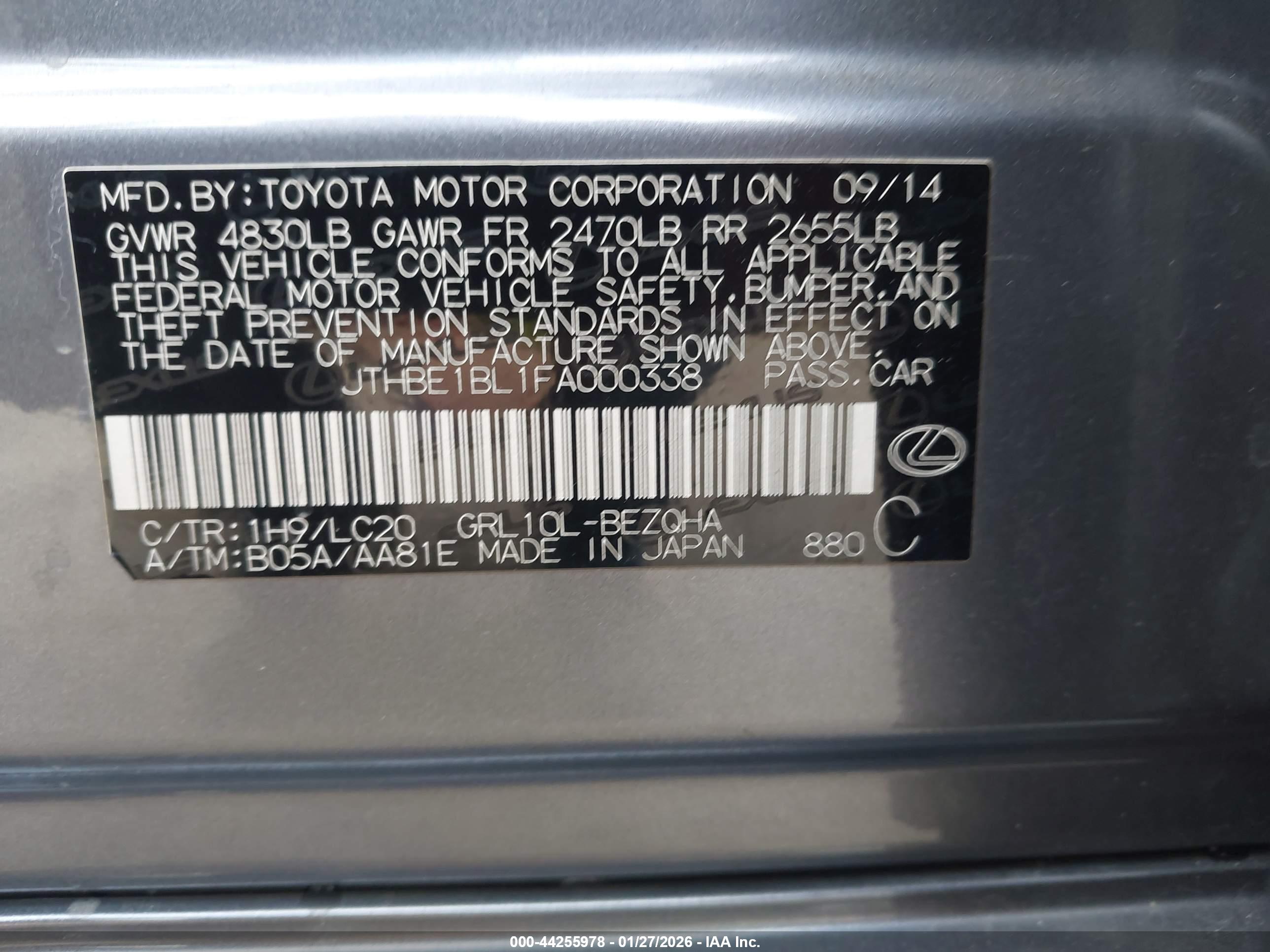 LEXUS GS image 9