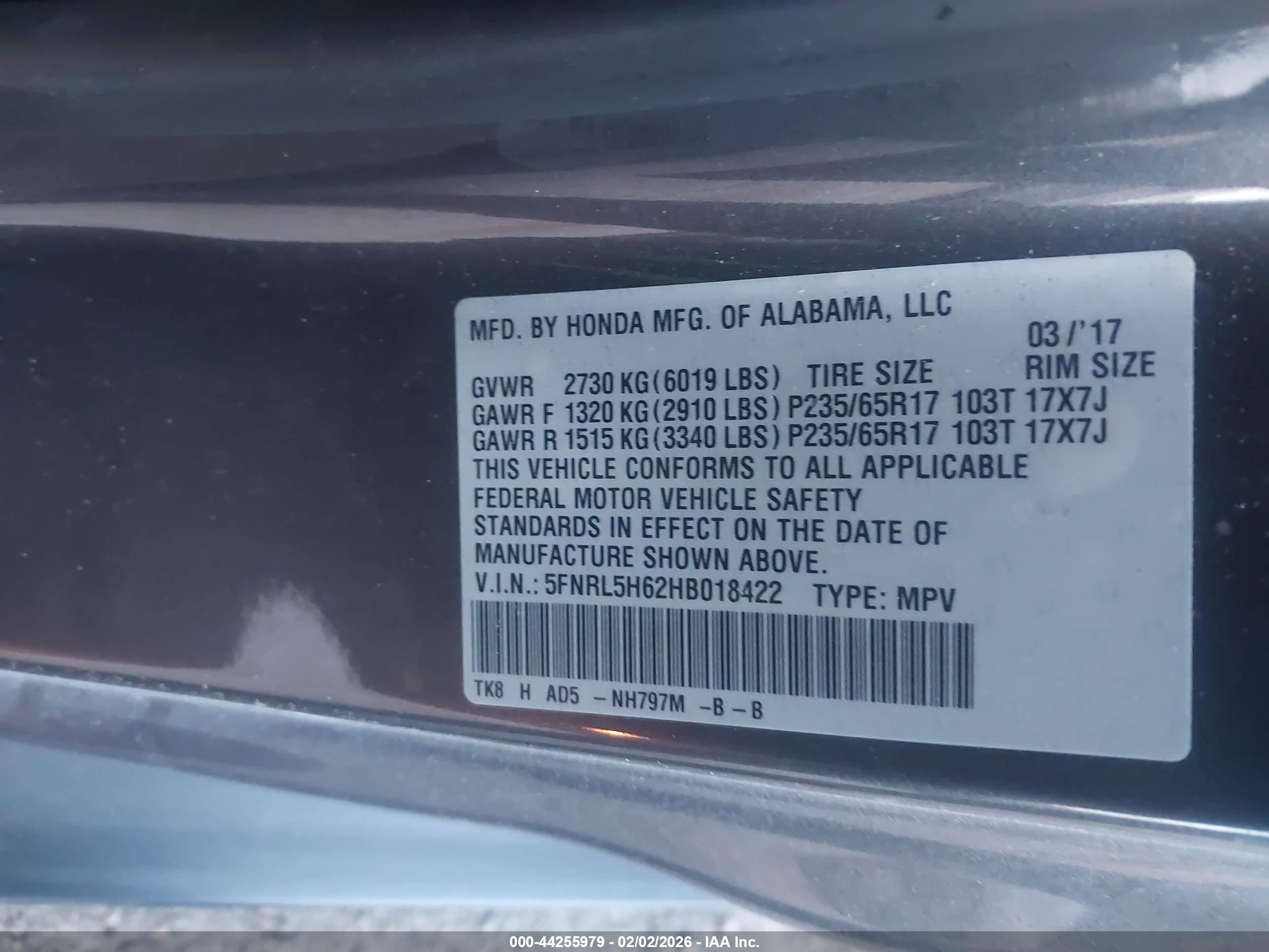 HONDA ODYSSEY image 9