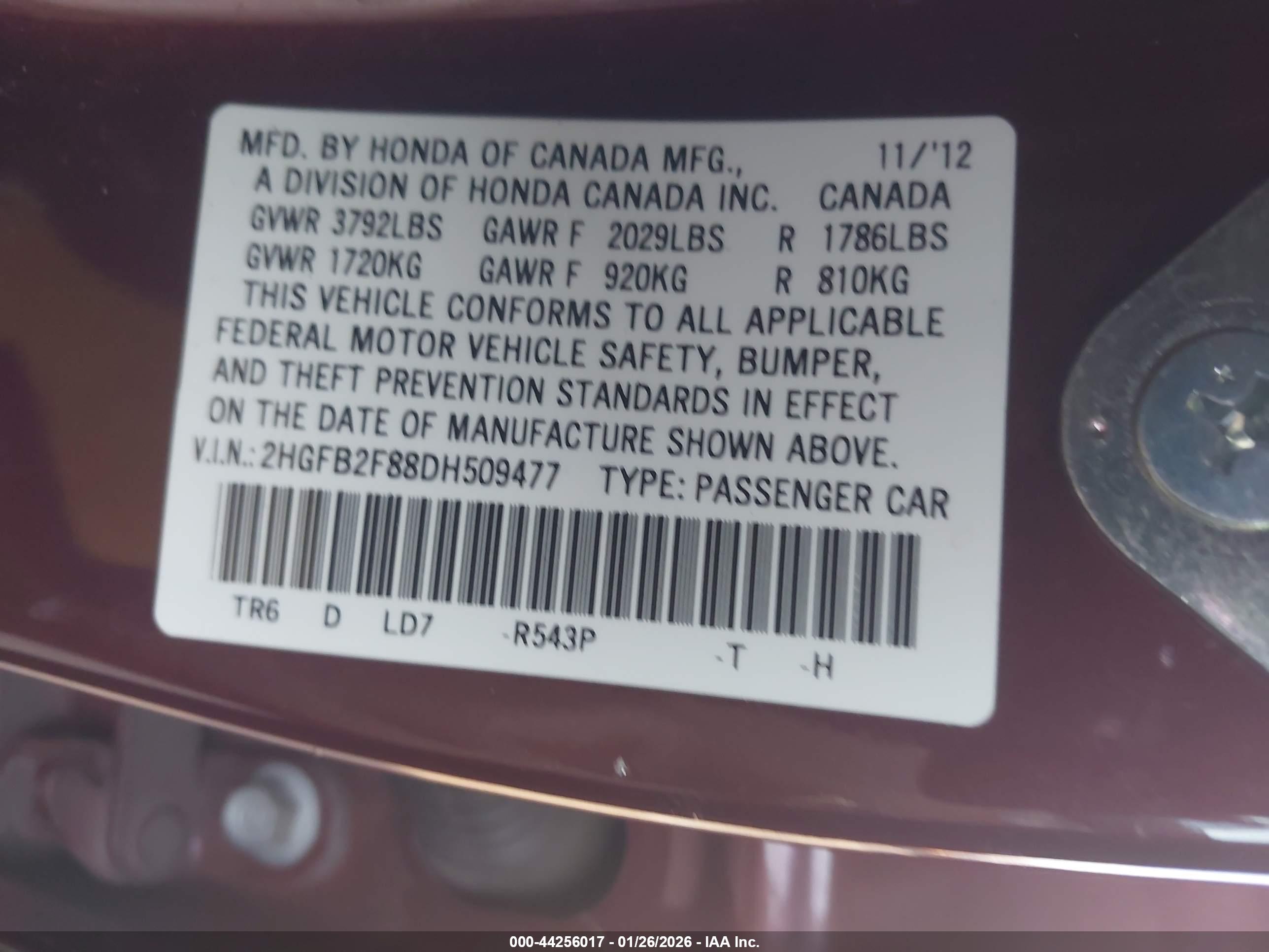 HONDA CIVIC image 9