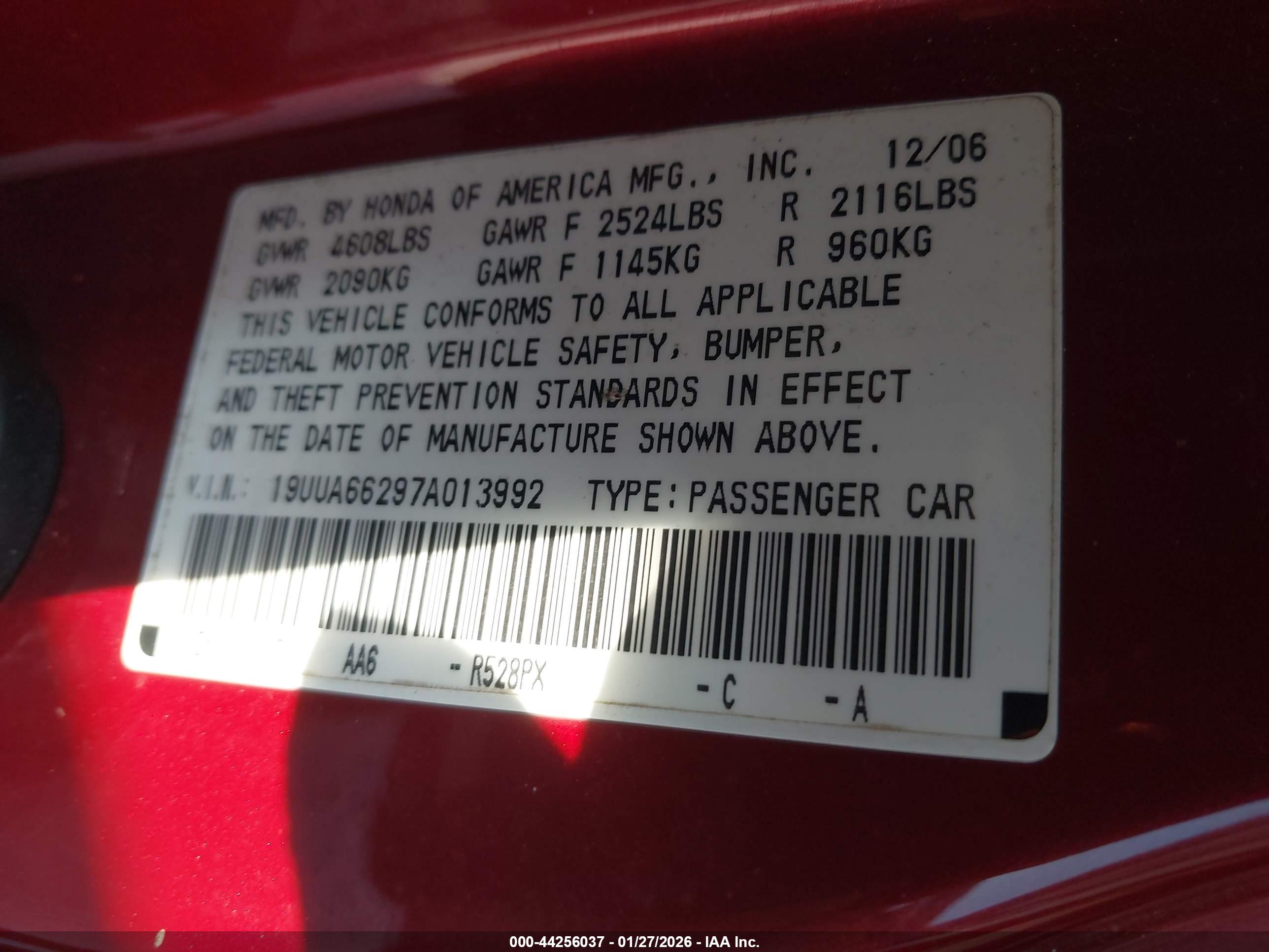ACURA TL image 9