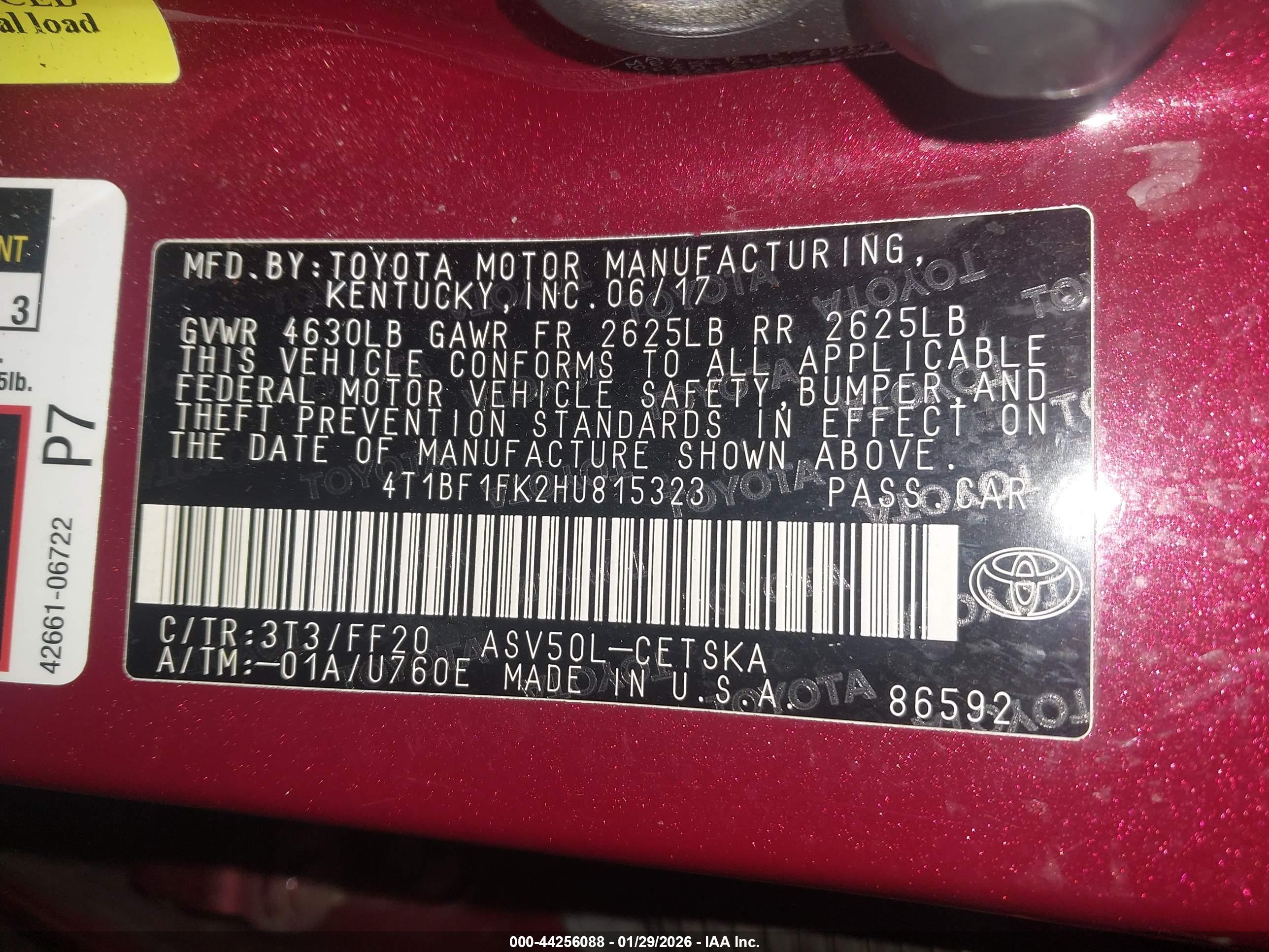 TOYOTA CAMRY image 9