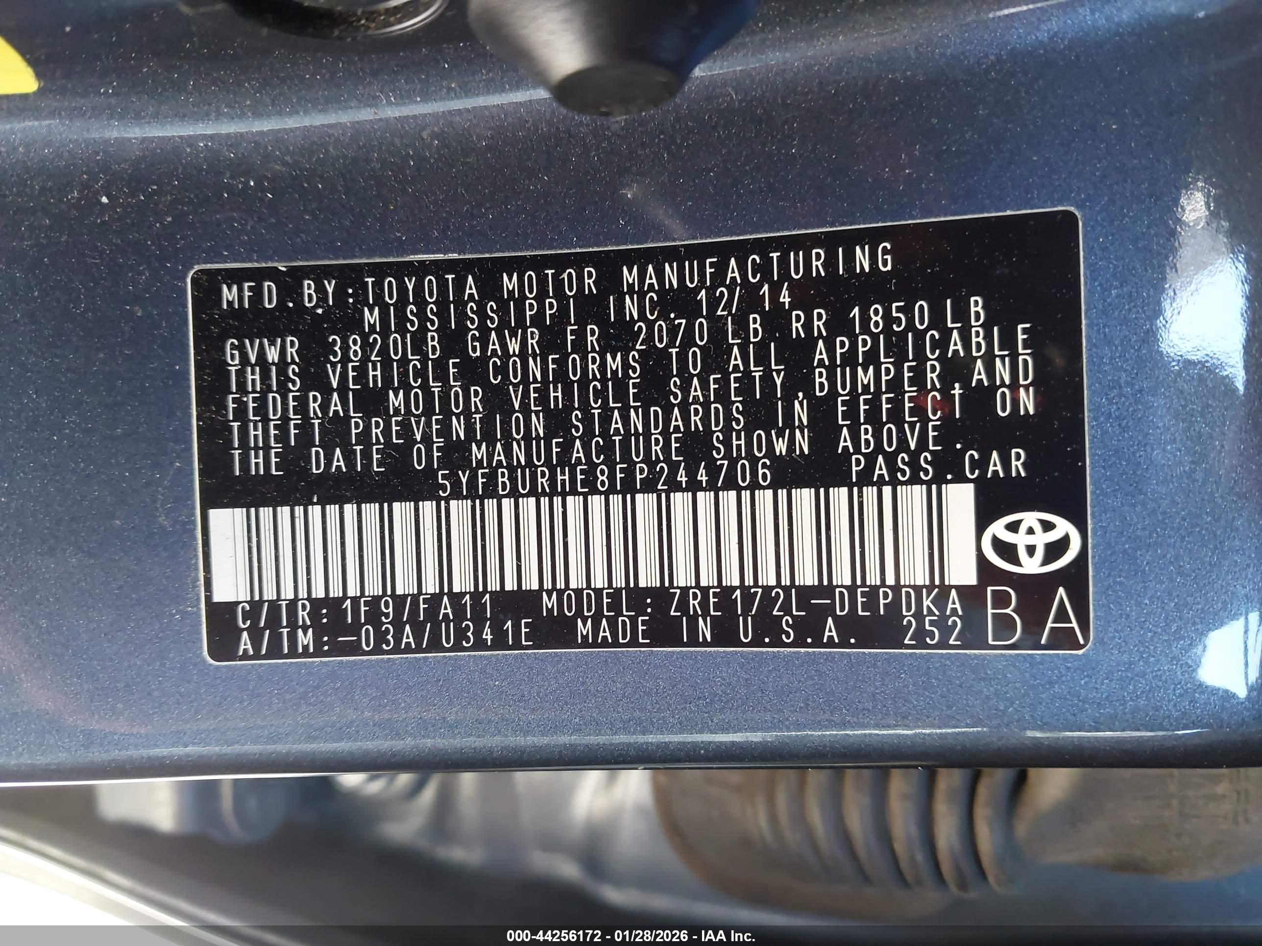 TOYOTA COROLLA image 9