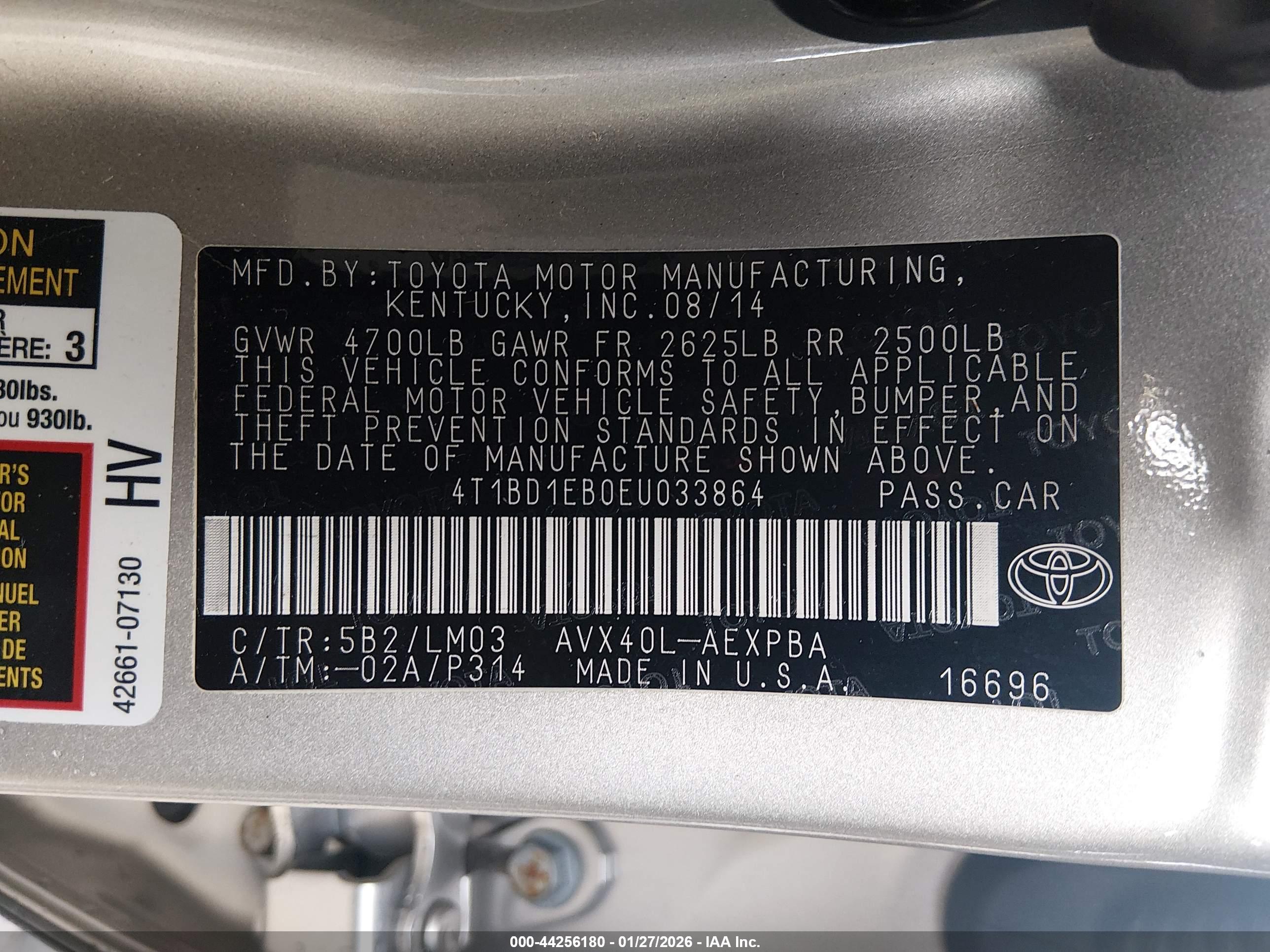 TOYOTA AVALON image 9